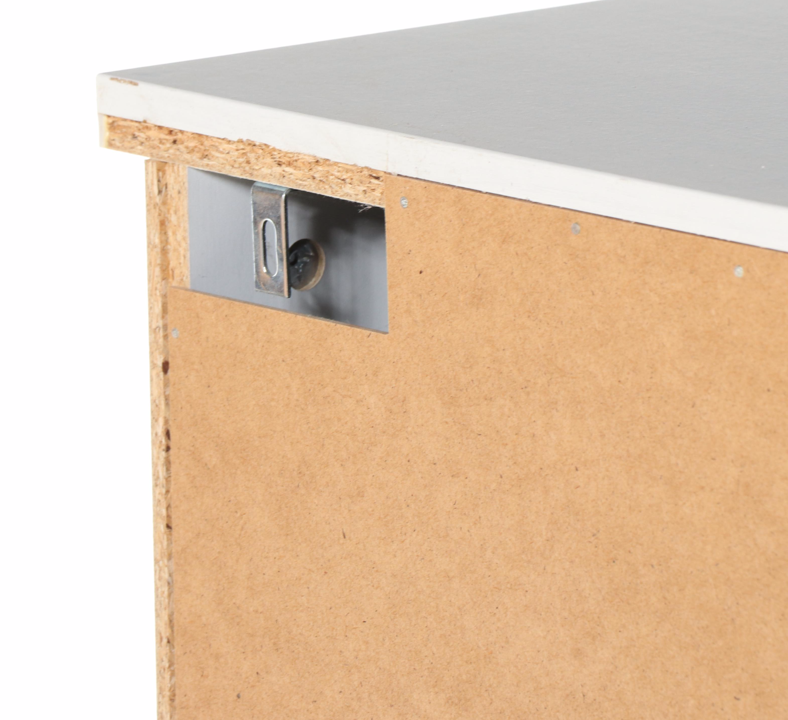 IKEA "Aspelund" White Painted Wood Four-Drawer Chest