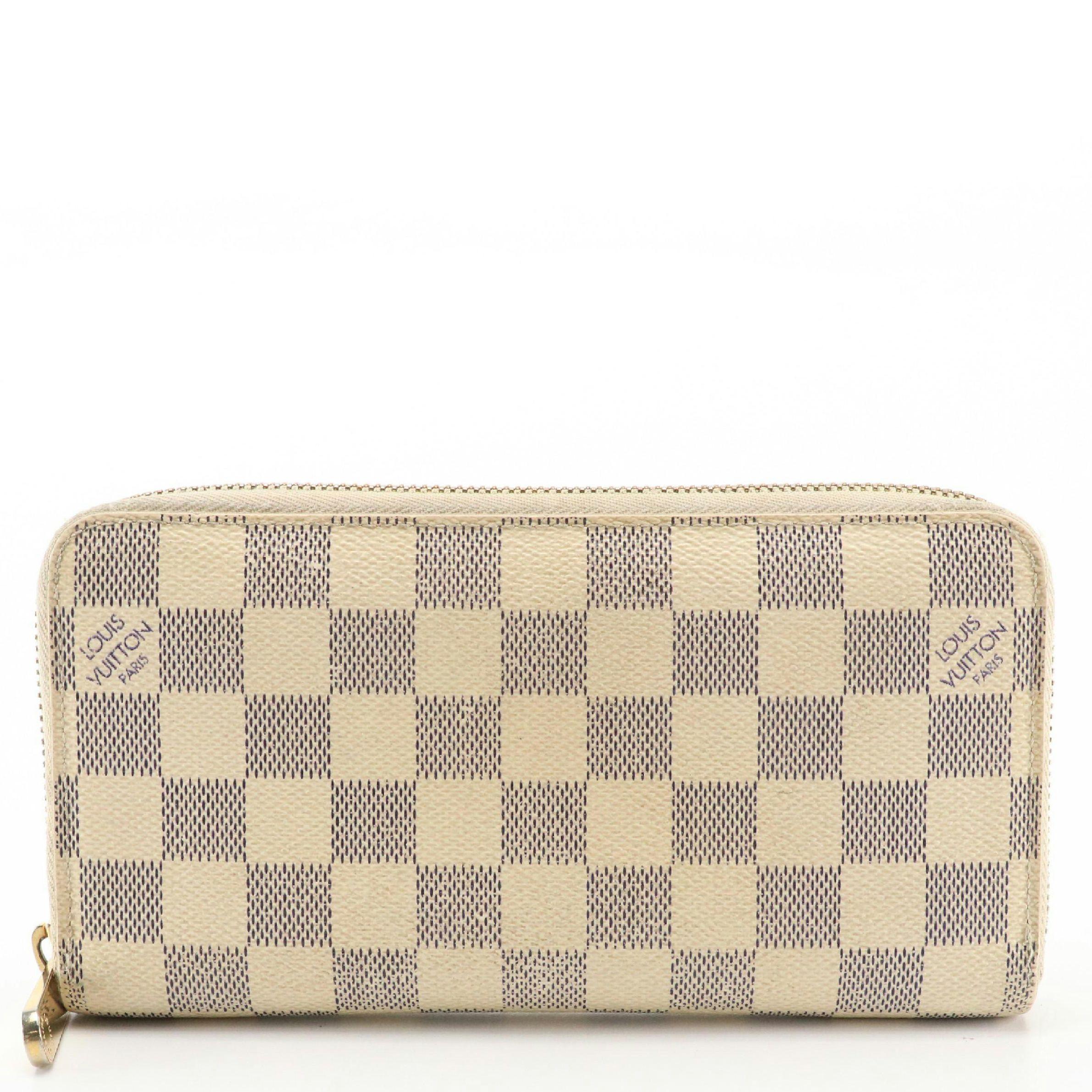 Louis Vuitton Zippy Wallet in Damier Azur Canvas