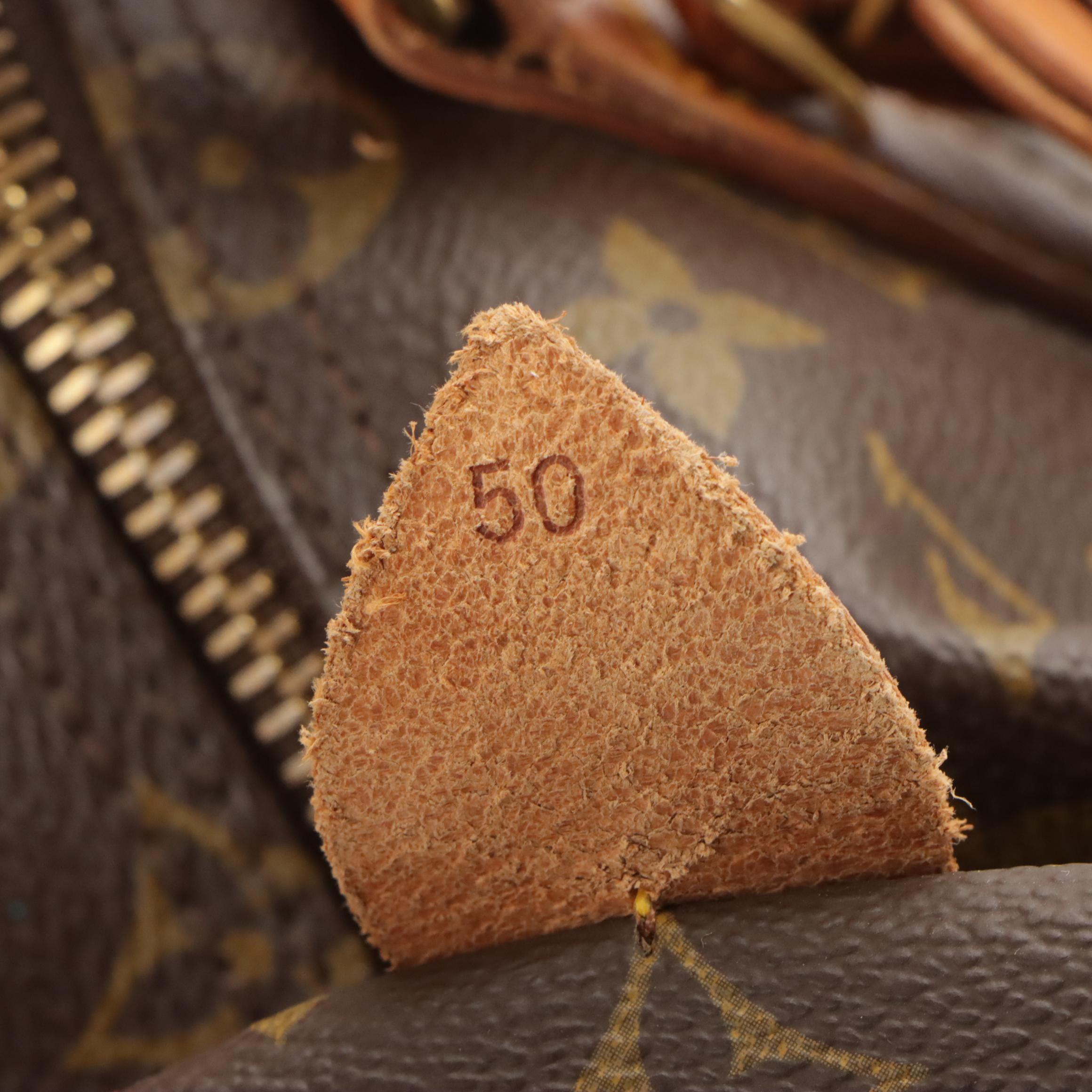 Louis Vuitton Malletier Keepall 50 in Monogram Canvas and Vachetta Leather