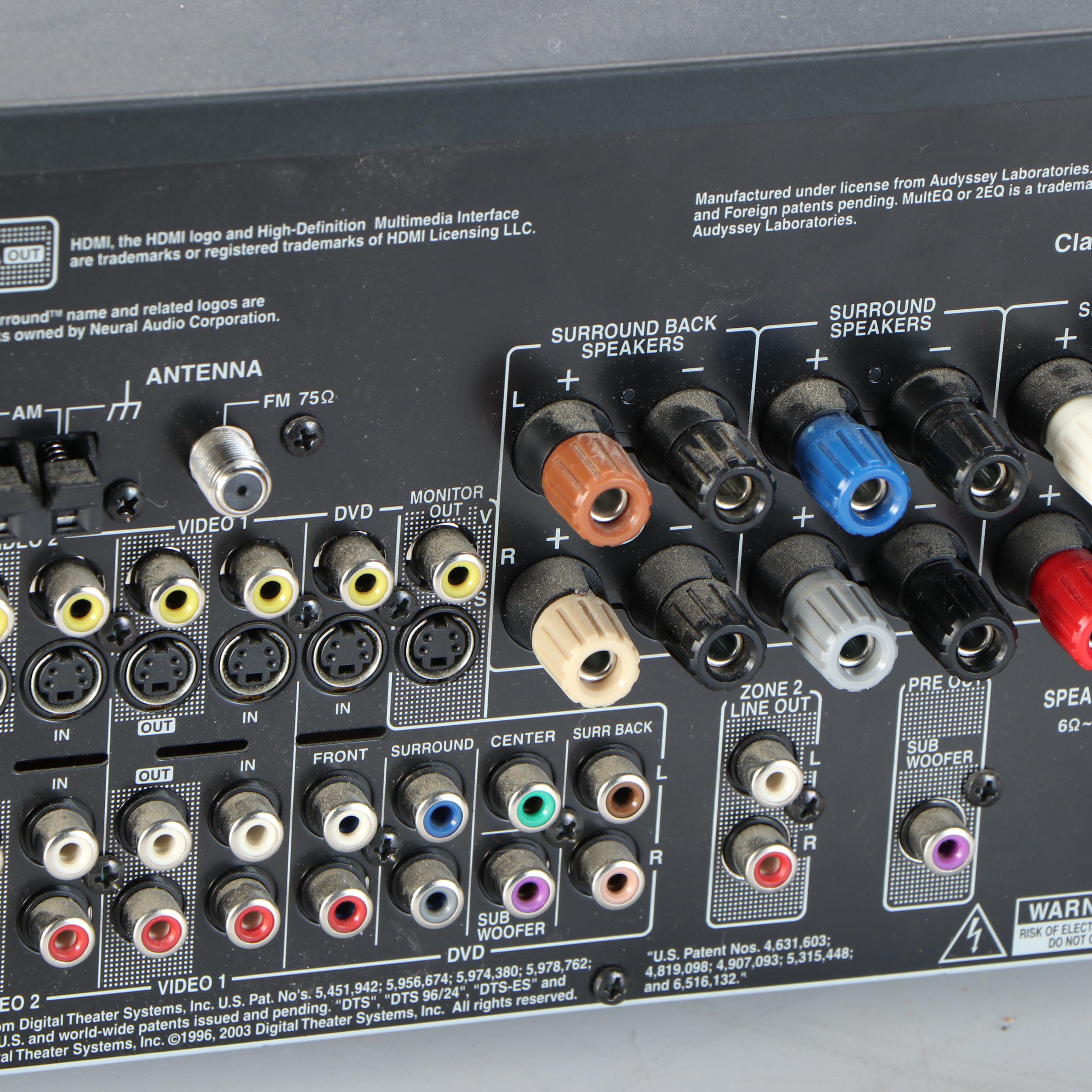 Onkyo TX-SR674 AV Receiver with Polk Audio RM6880 Powered Subwoofer