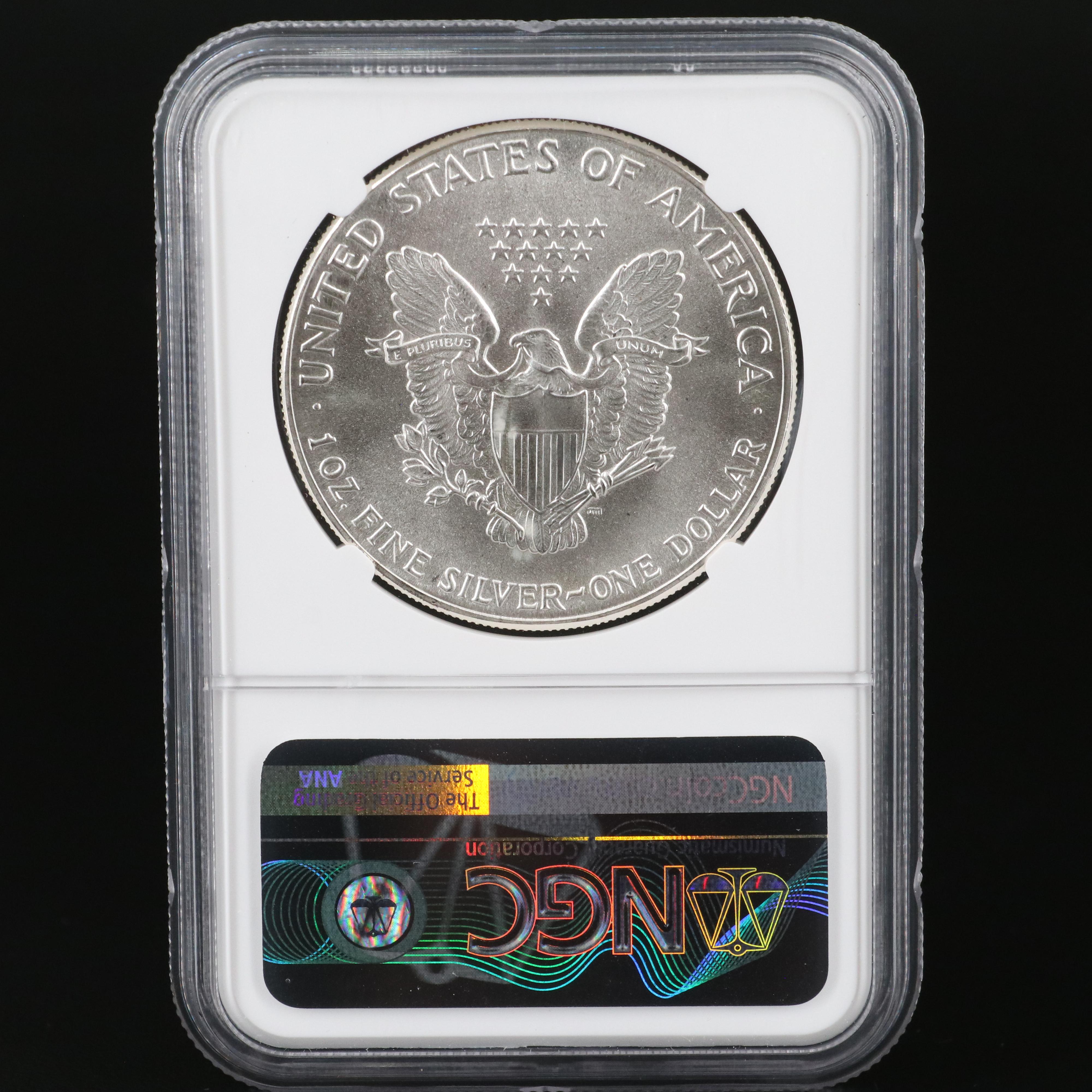 Complete Set of 36 NGC Graded MS69 $1 U.S. Silver Eagles (1986-2021)