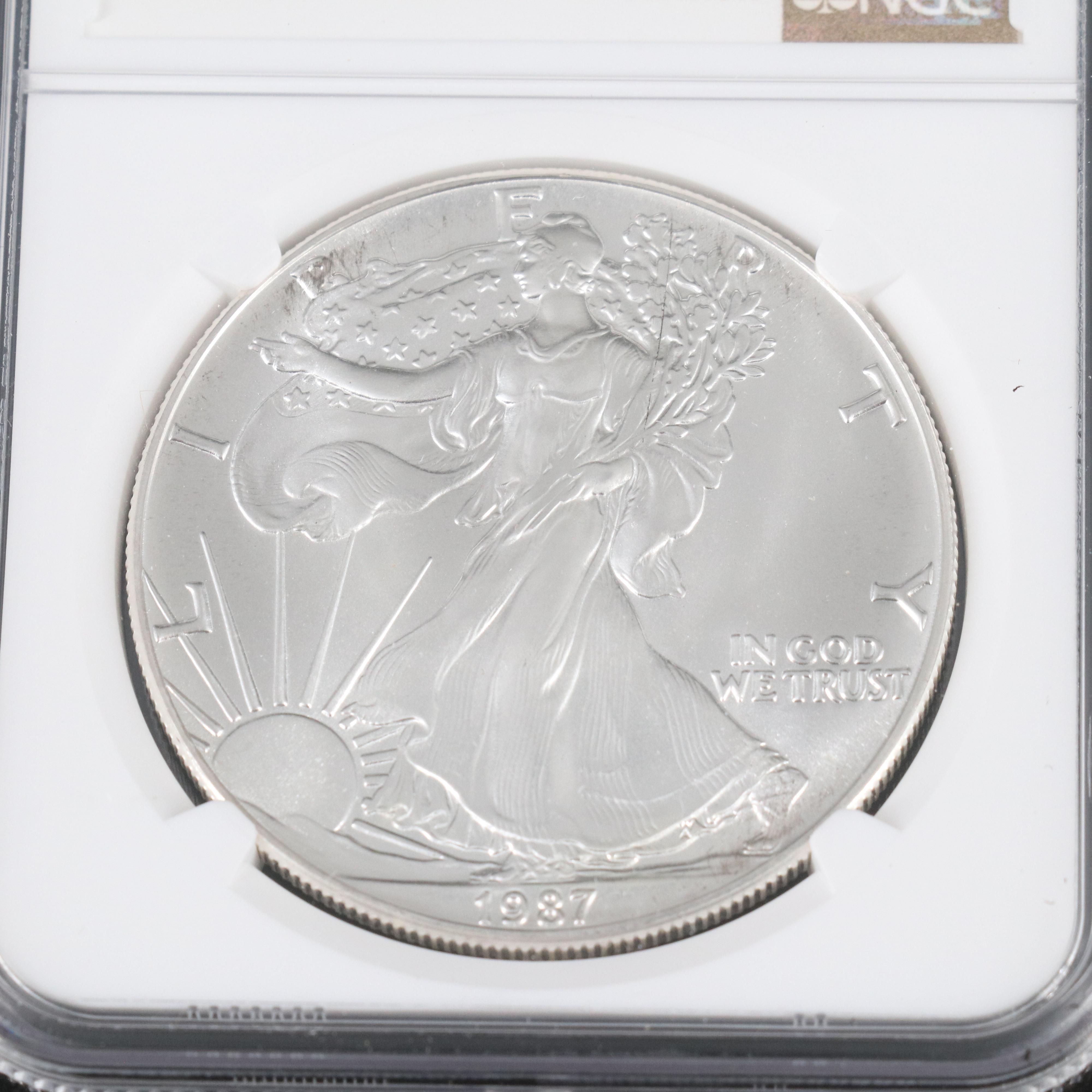 Complete Set of 36 NGC Graded MS69 $1 U.S. Silver Eagles (1986-2021)