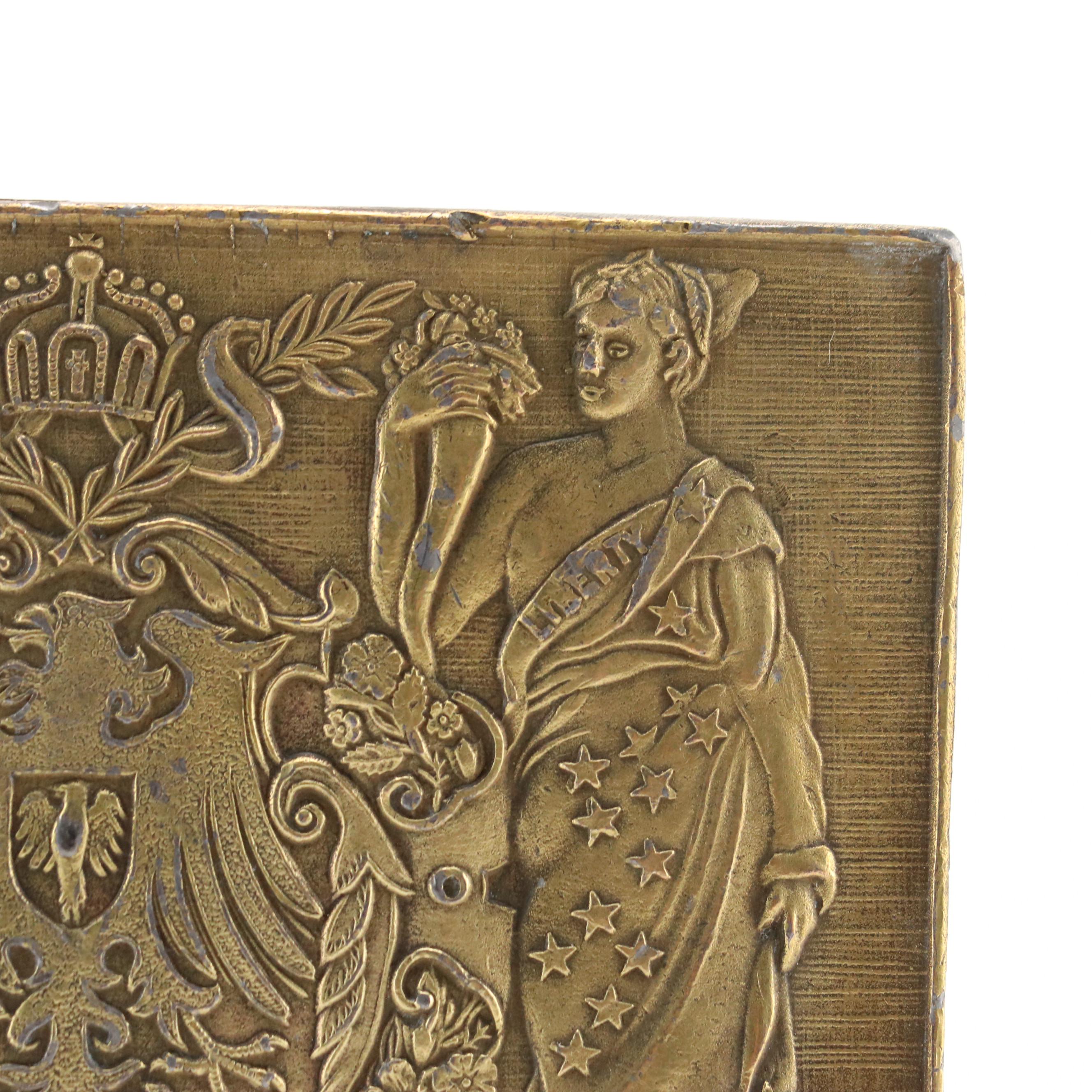 Bergamot Brass Works Napoleon Crown Liberty Eagle Belt Buckle