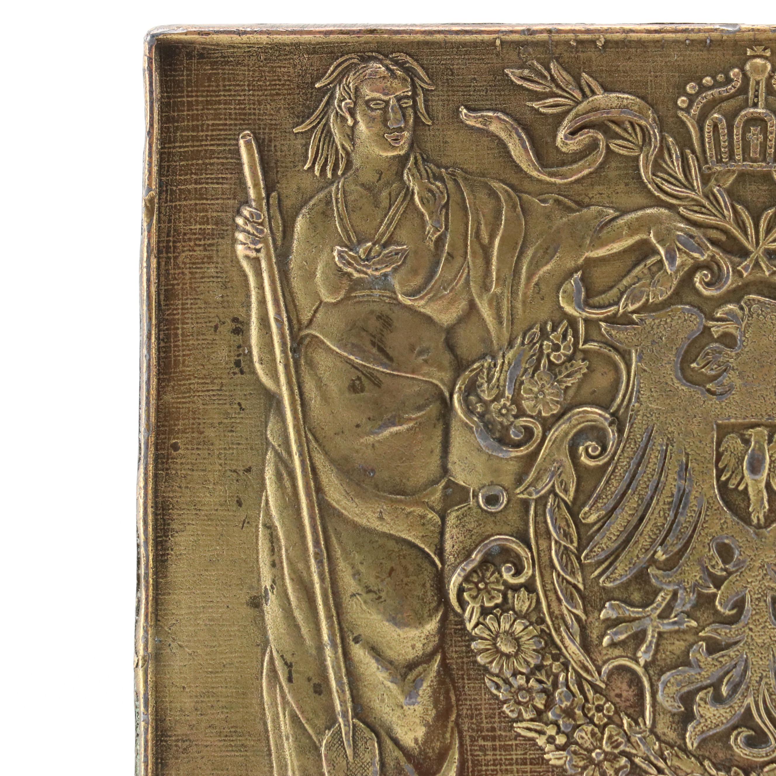 Bergamot Brass Works Napoleon Crown Liberty Eagle Belt Buckle