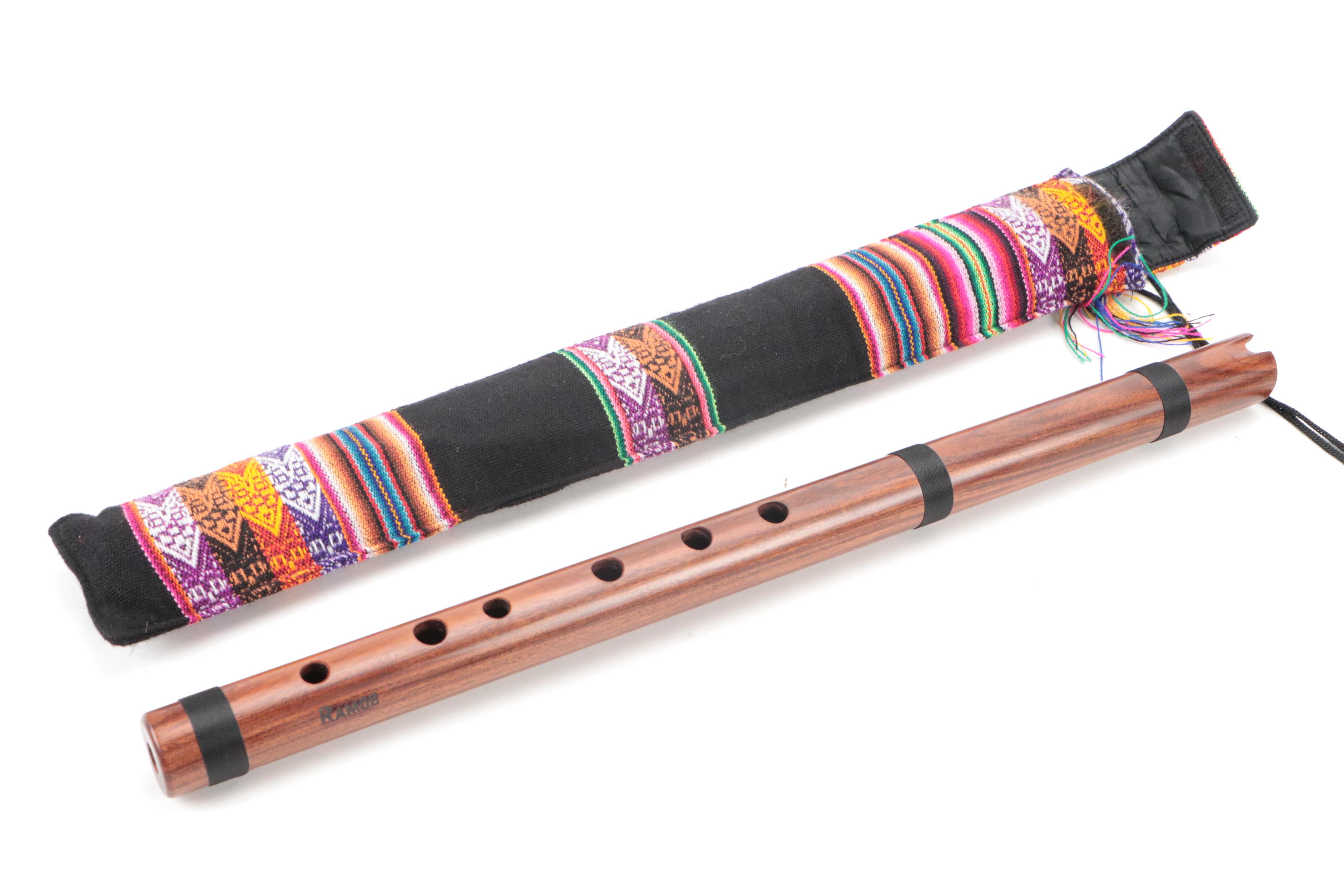 Chinese Bamboo Dizi Flutes with Wood Quena and Cases