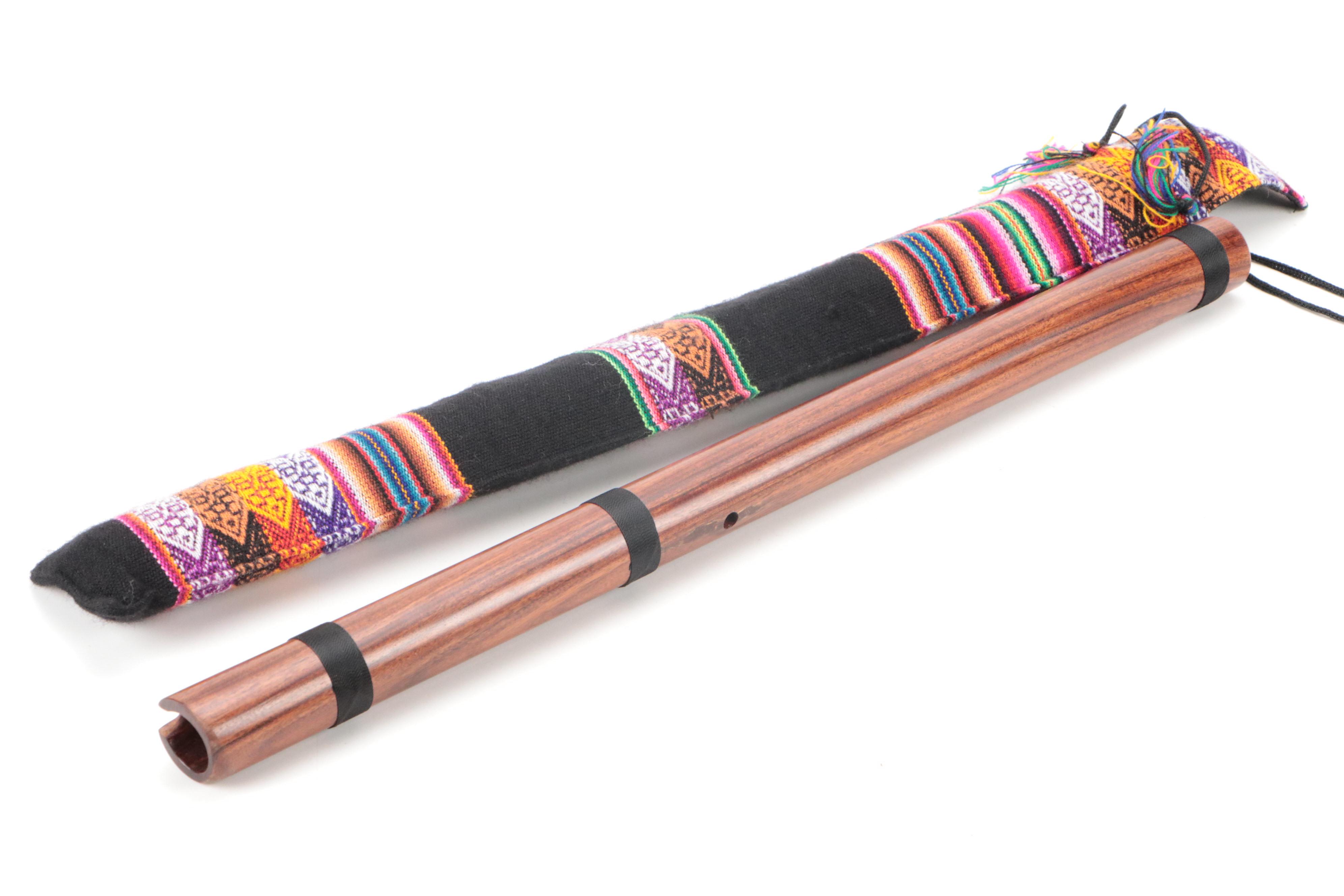 Chinese Bamboo Dizi Flutes with Wood Quena and Cases