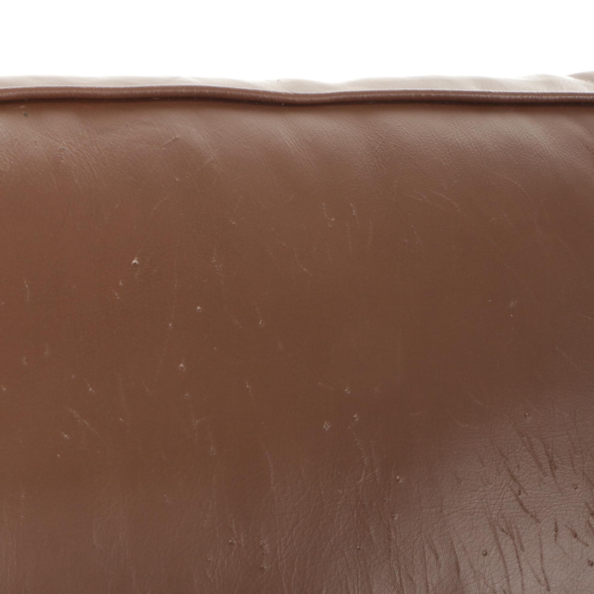 Ethan Allen "Bennett" Leather Upholstered Sleeper Sofa