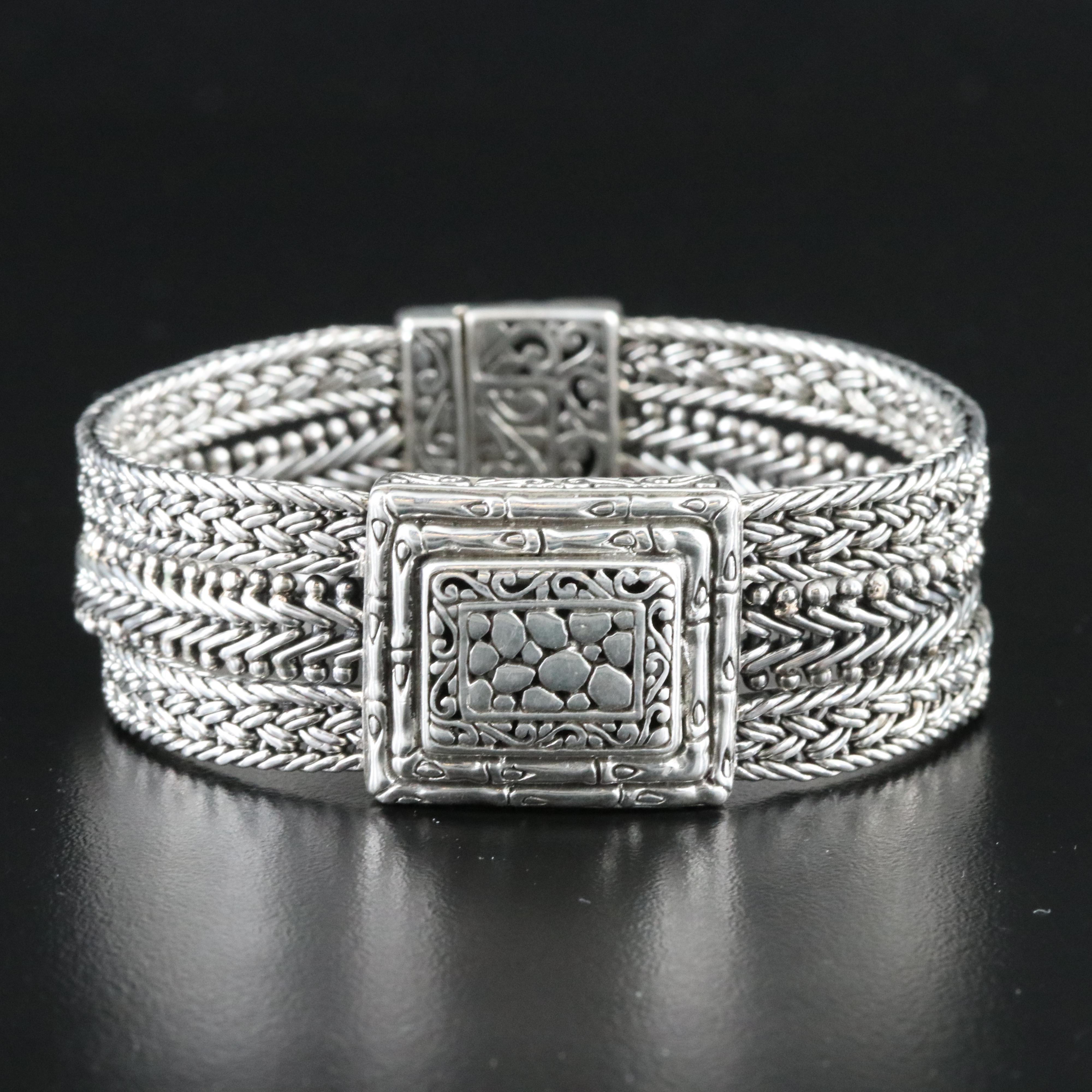 Sarda Sterling Bamboo Bracelet