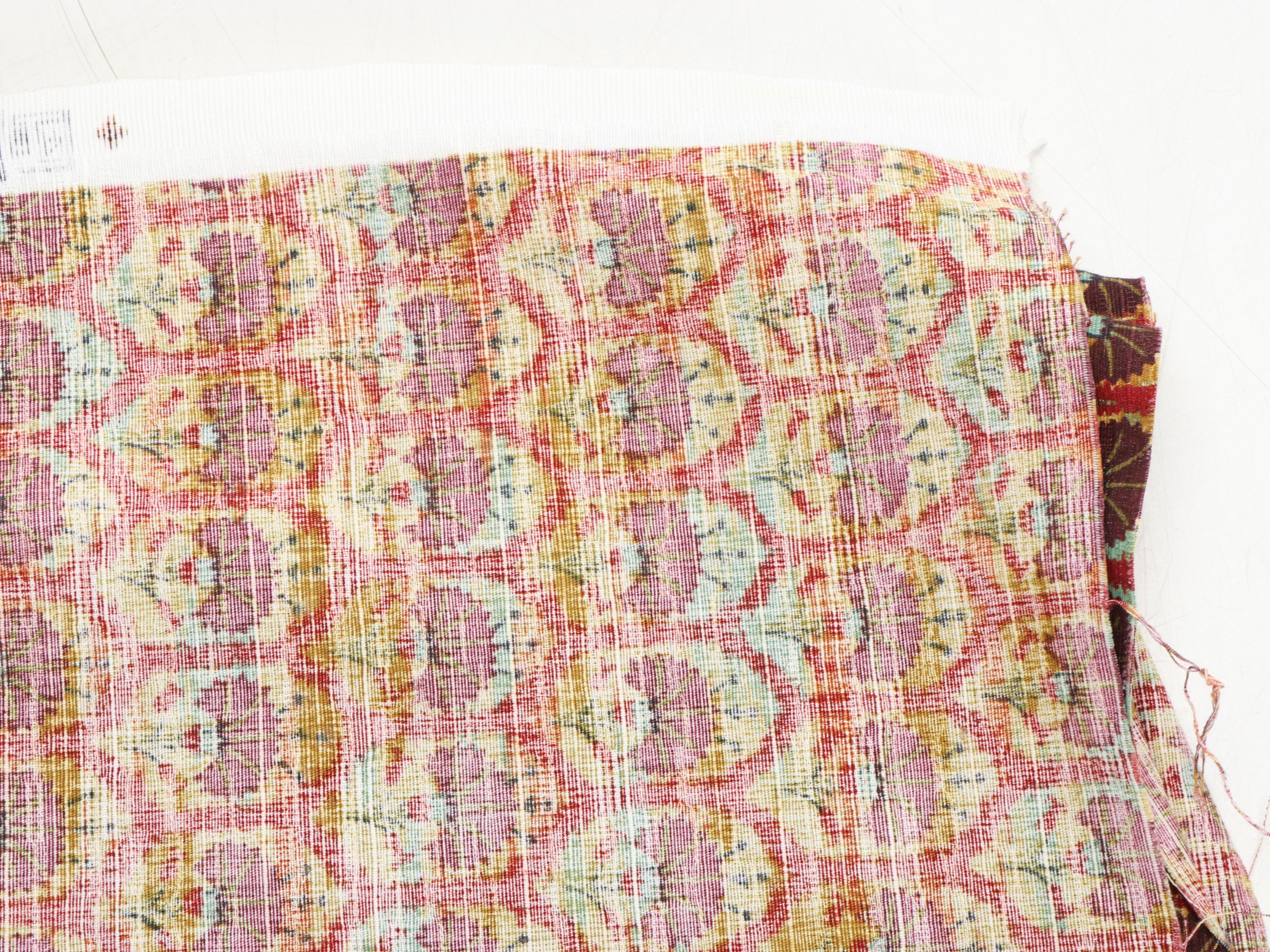 Braemore Print, with Jacquard Weave, Chintz and Other Upholstery Partial Bolts