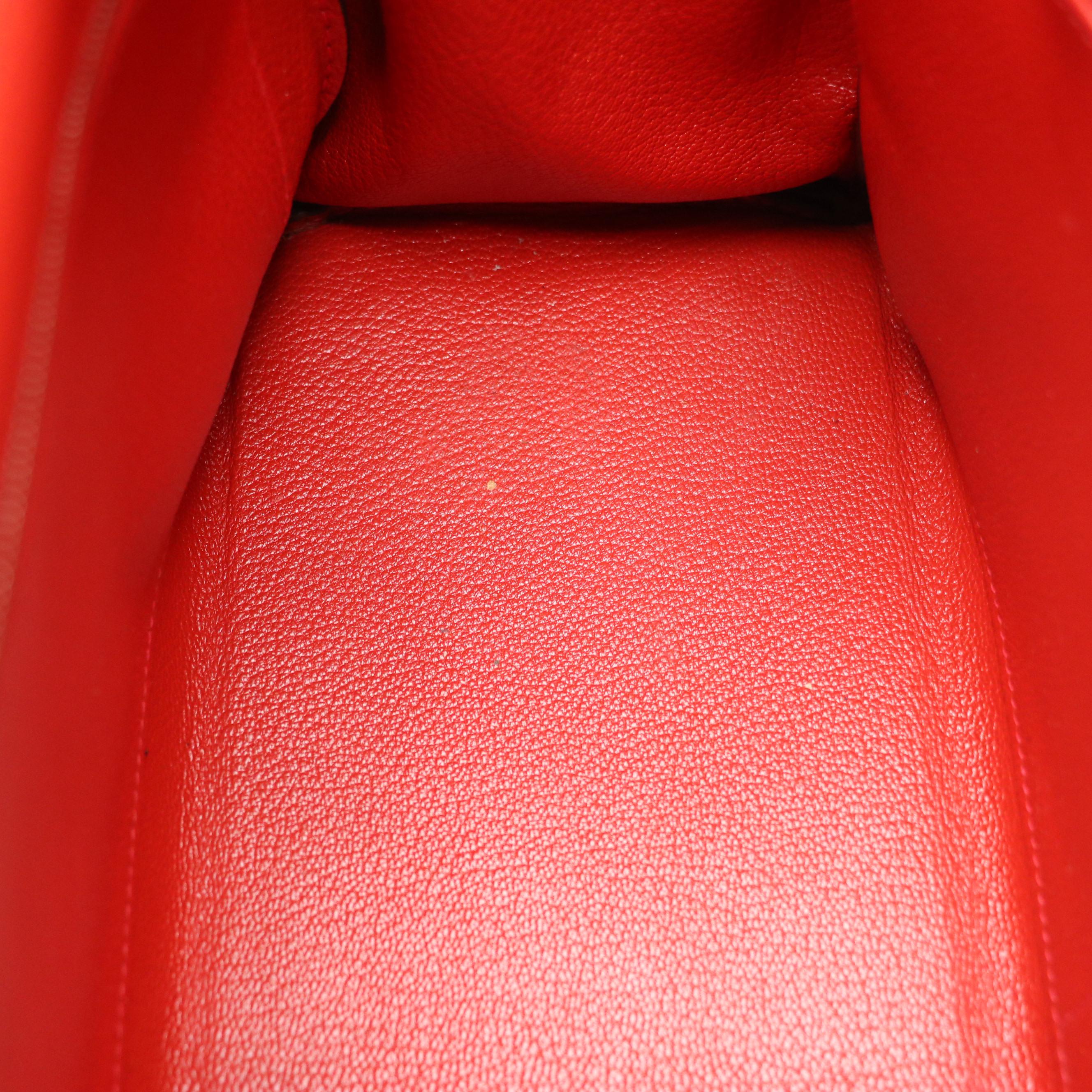 Hermès Kelly Retourne 35 in Red Veau Taurillon Clemence Leather