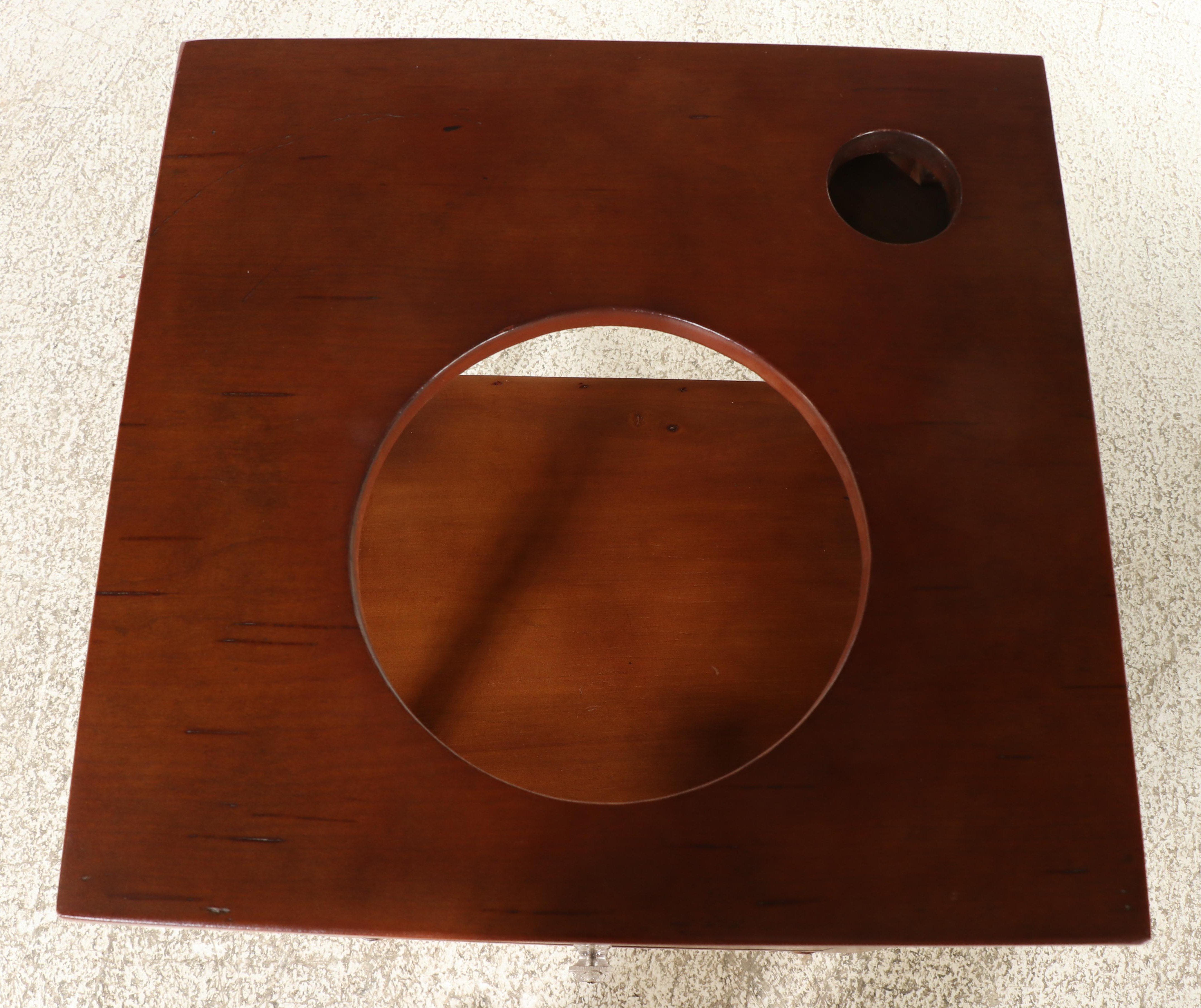 American Cherrywood and Poplar Two-Tier Washstand, 19th Century