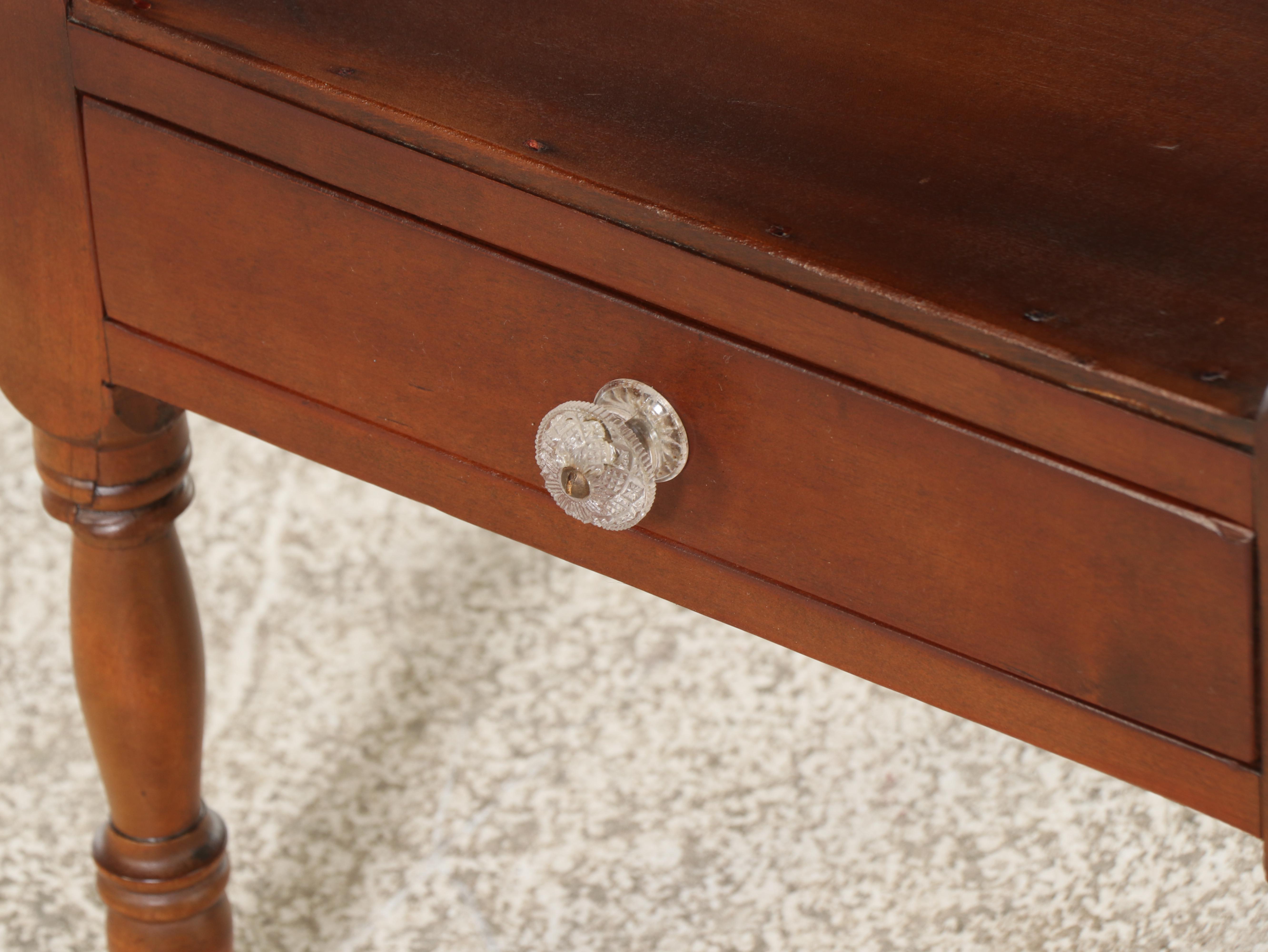 American Cherrywood and Poplar Two-Tier Washstand, 19th Century