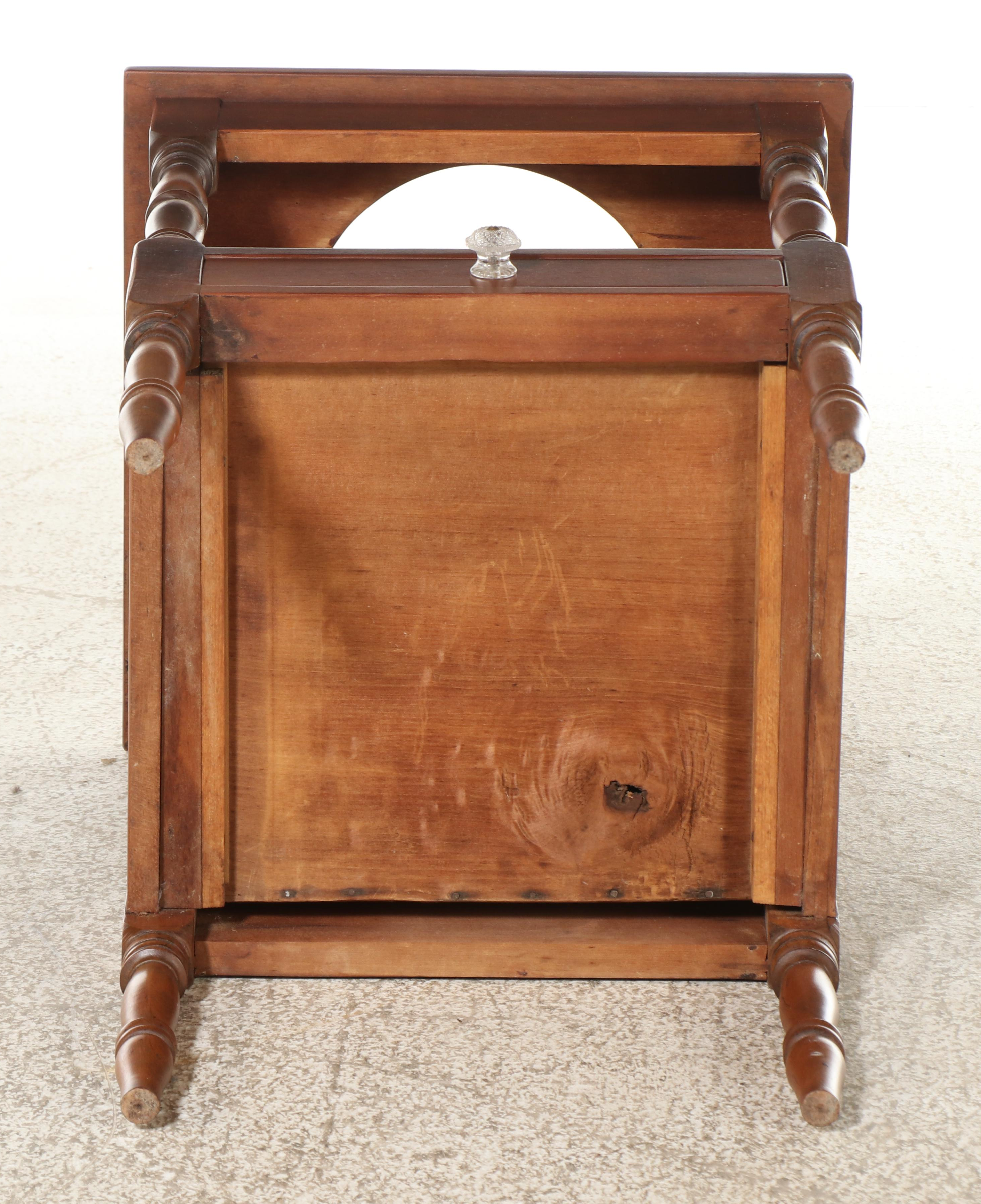 American Cherrywood and Poplar Two-Tier Washstand, 19th Century