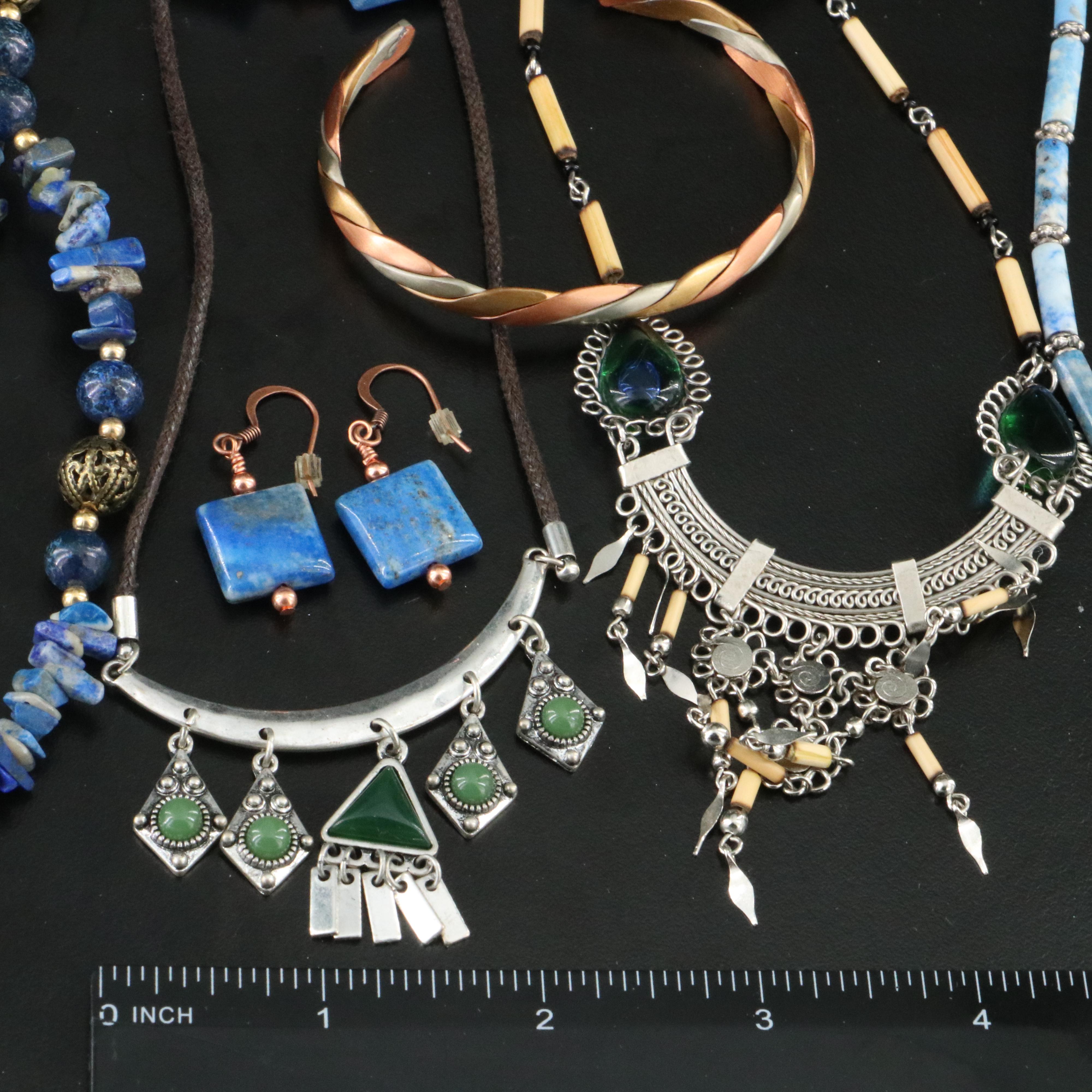 Turquoise, Lapis Lazuli and Citrine Featured in Gemstone Jewelry