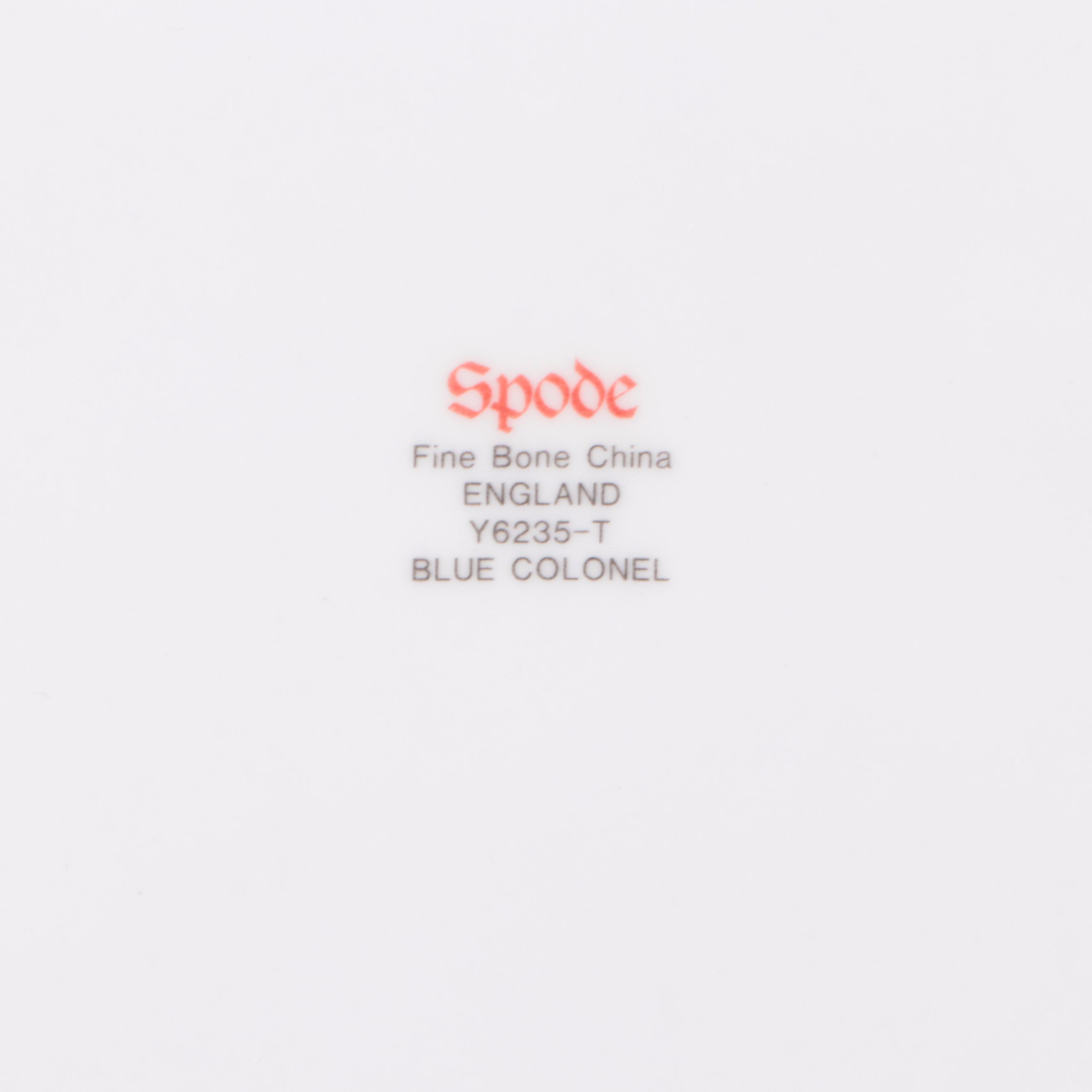 Spode "Colonel Blue" Bone China Dinnerware, 1969–2009