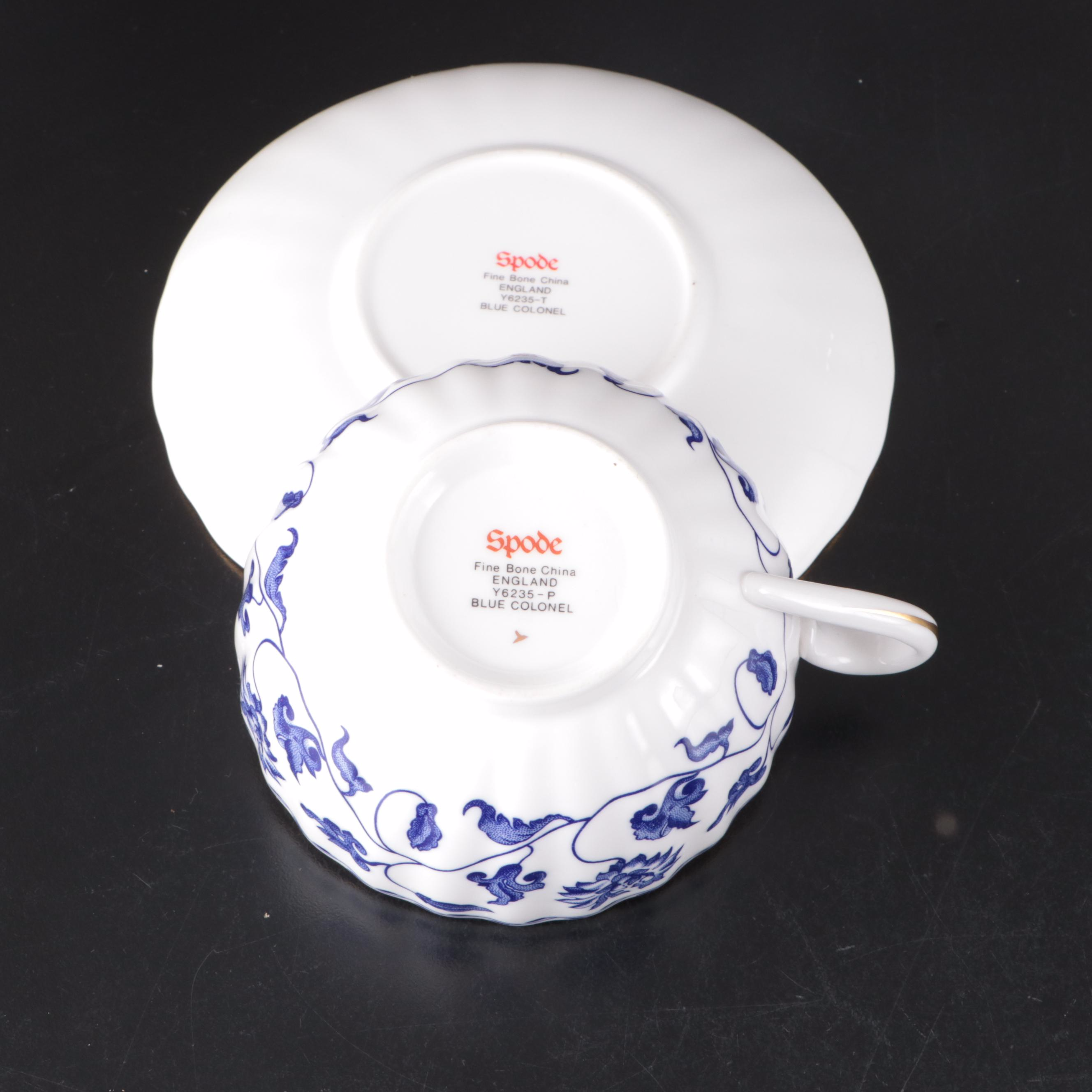 Spode "Colonel Blue" Bone China Dinnerware, 1969–2009