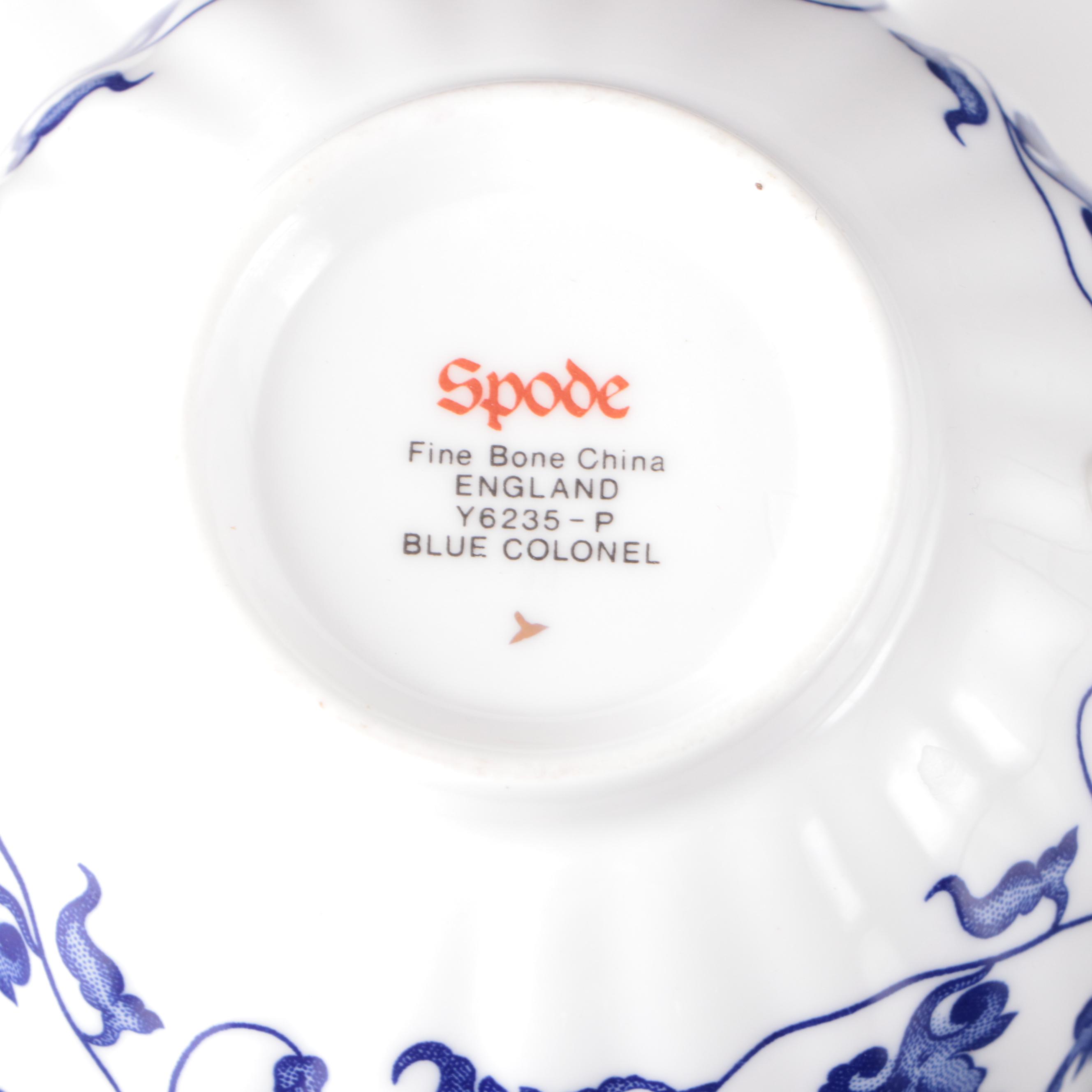 Spode "Colonel Blue" Bone China Dinnerware, 1969–2009