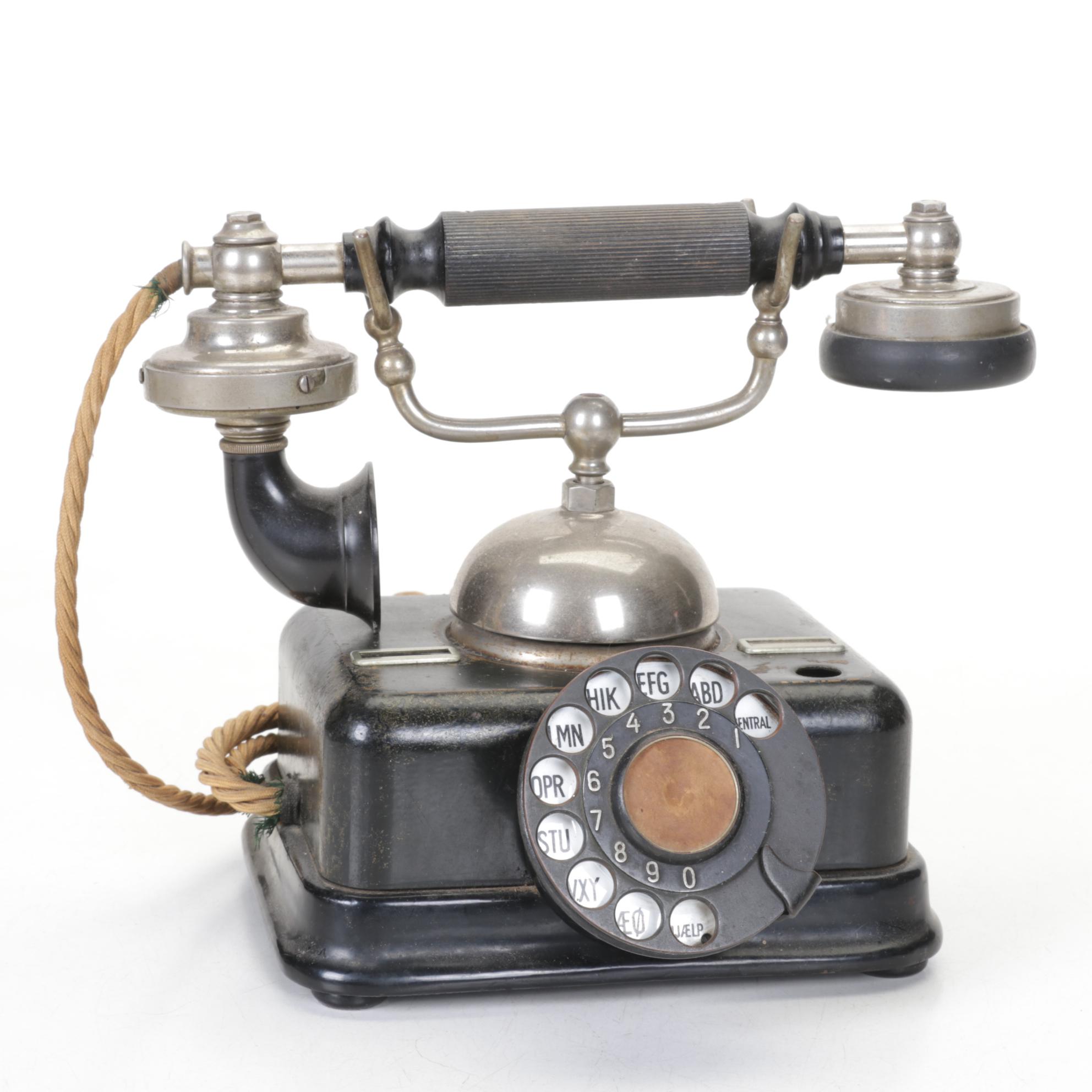 Danish Københavns Rotary Telephone, 1930s