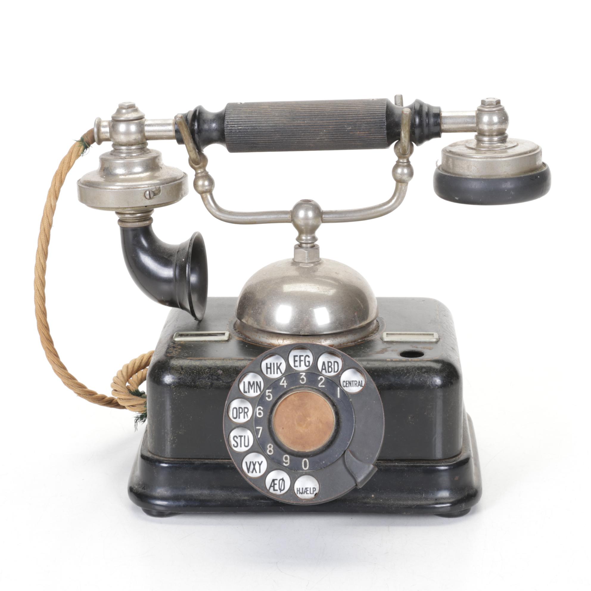 Danish Københavns Rotary Telephone, 1930s