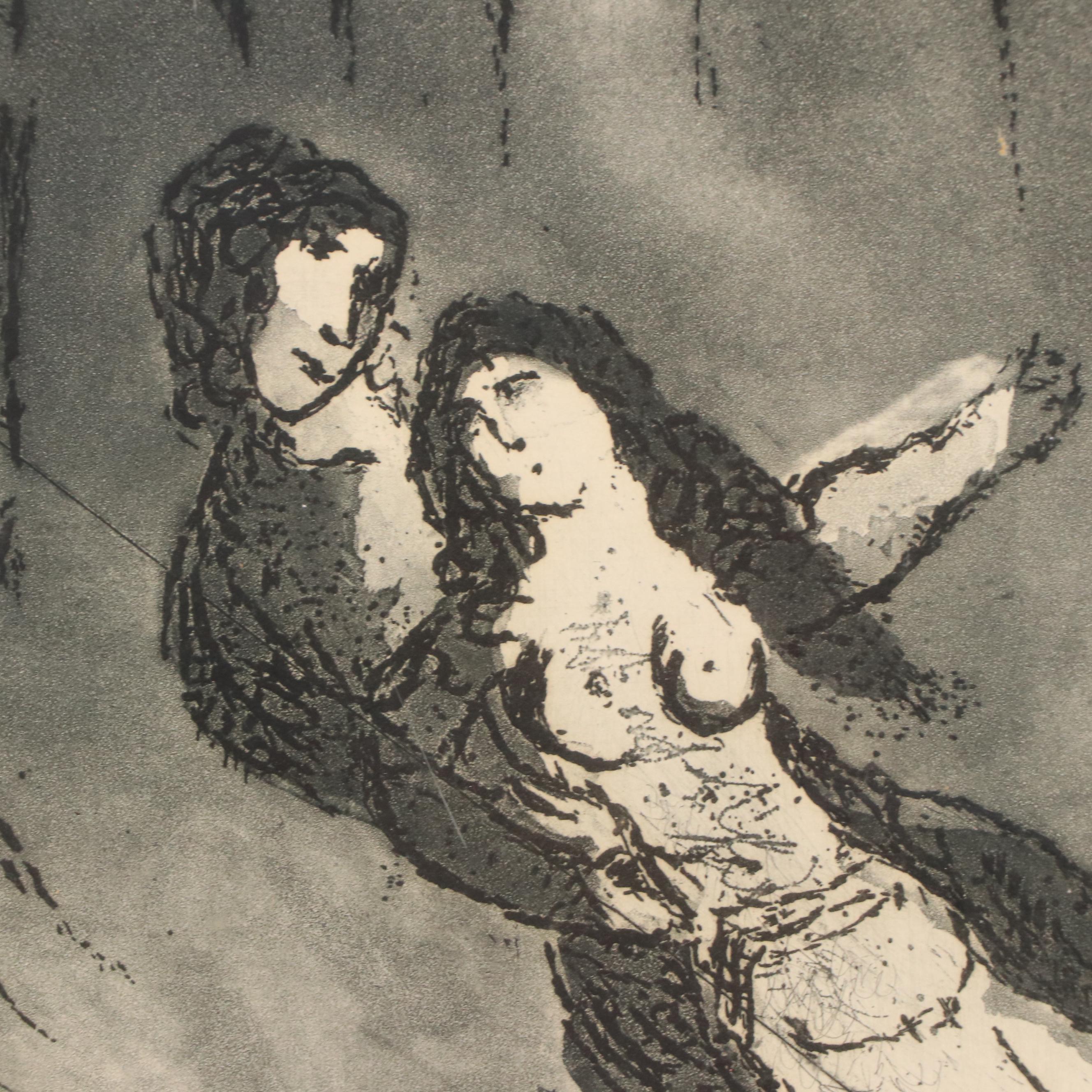 Marc Chagall Restrike Etching "The Marriage"