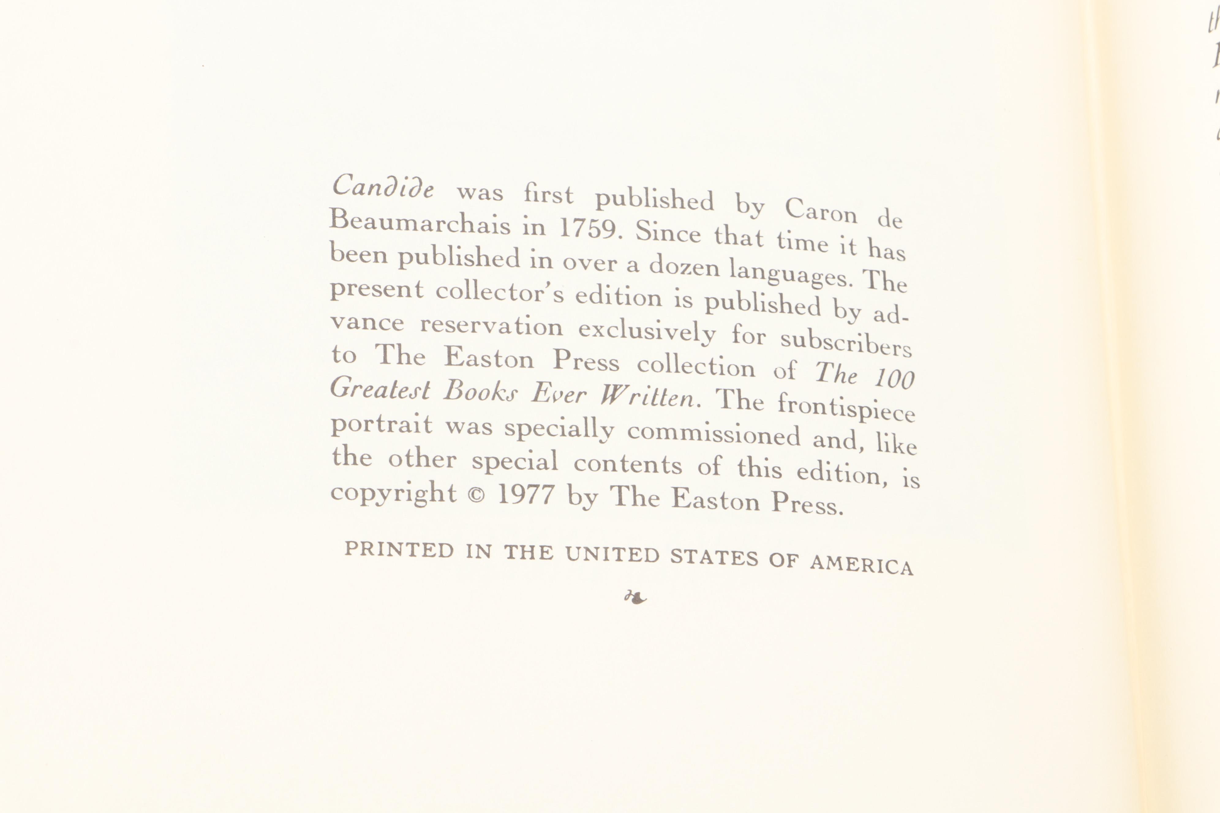 Easton Press "Jane Eyre," "Brave New World," and More Literary Classics