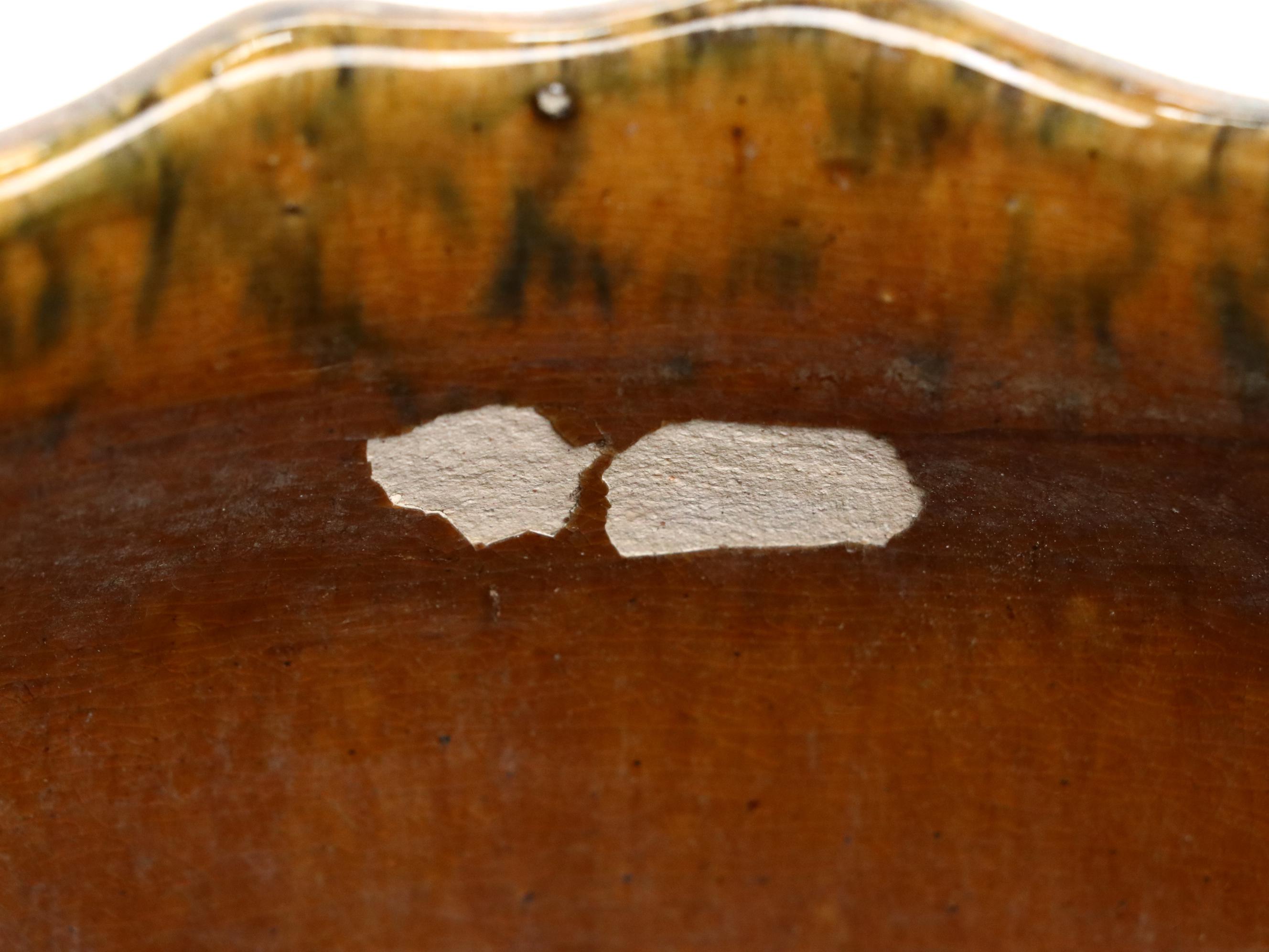 American Art Pottery Brown and Green Majolica Planters, Early to Mid-20th C.