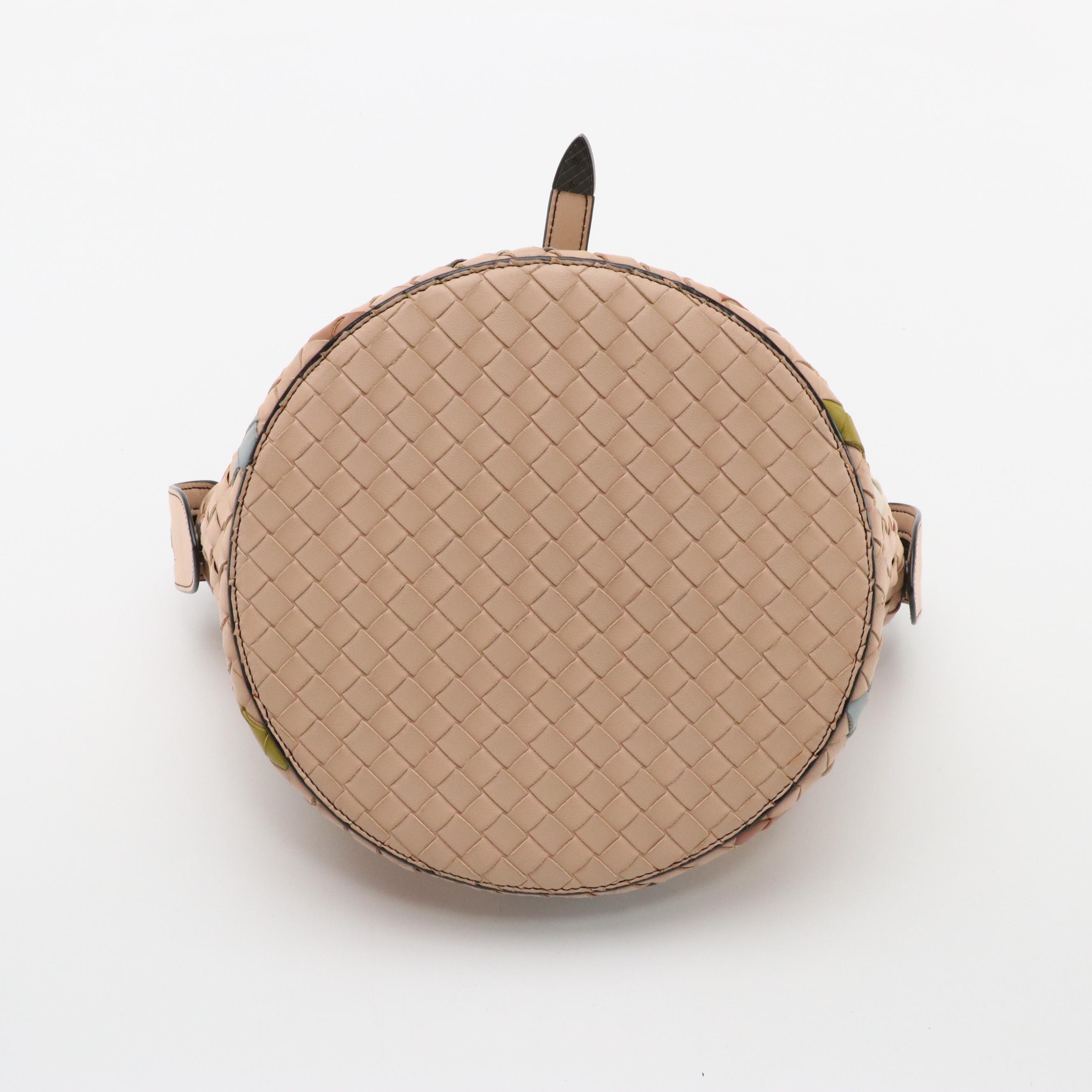 Bottega Veneta Abstract Tambura Two-Way Bag in Multicolor Intrecciato Leather