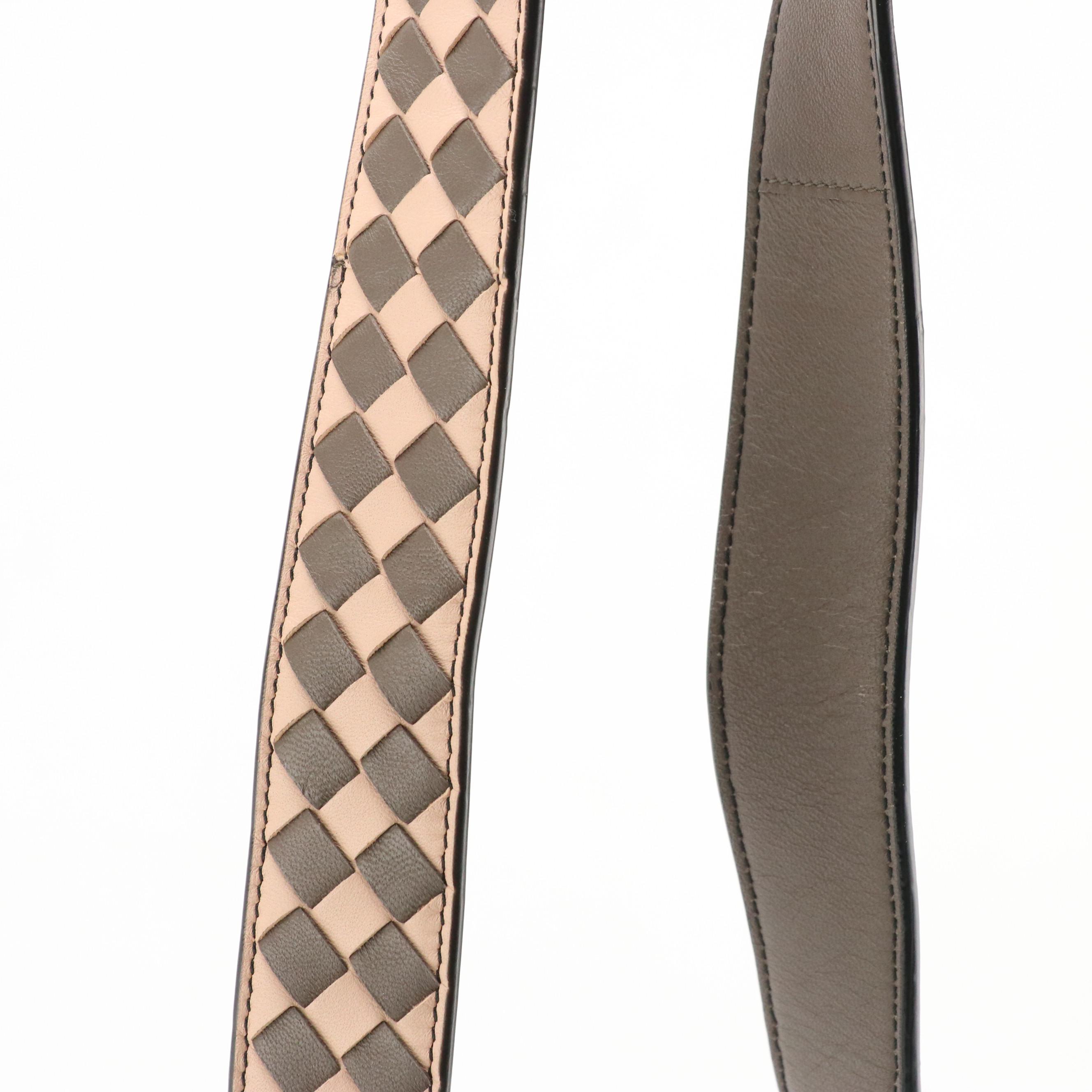 Bottega Veneta Abstract Tambura Two-Way Bag in Multicolor Intrecciato Leather