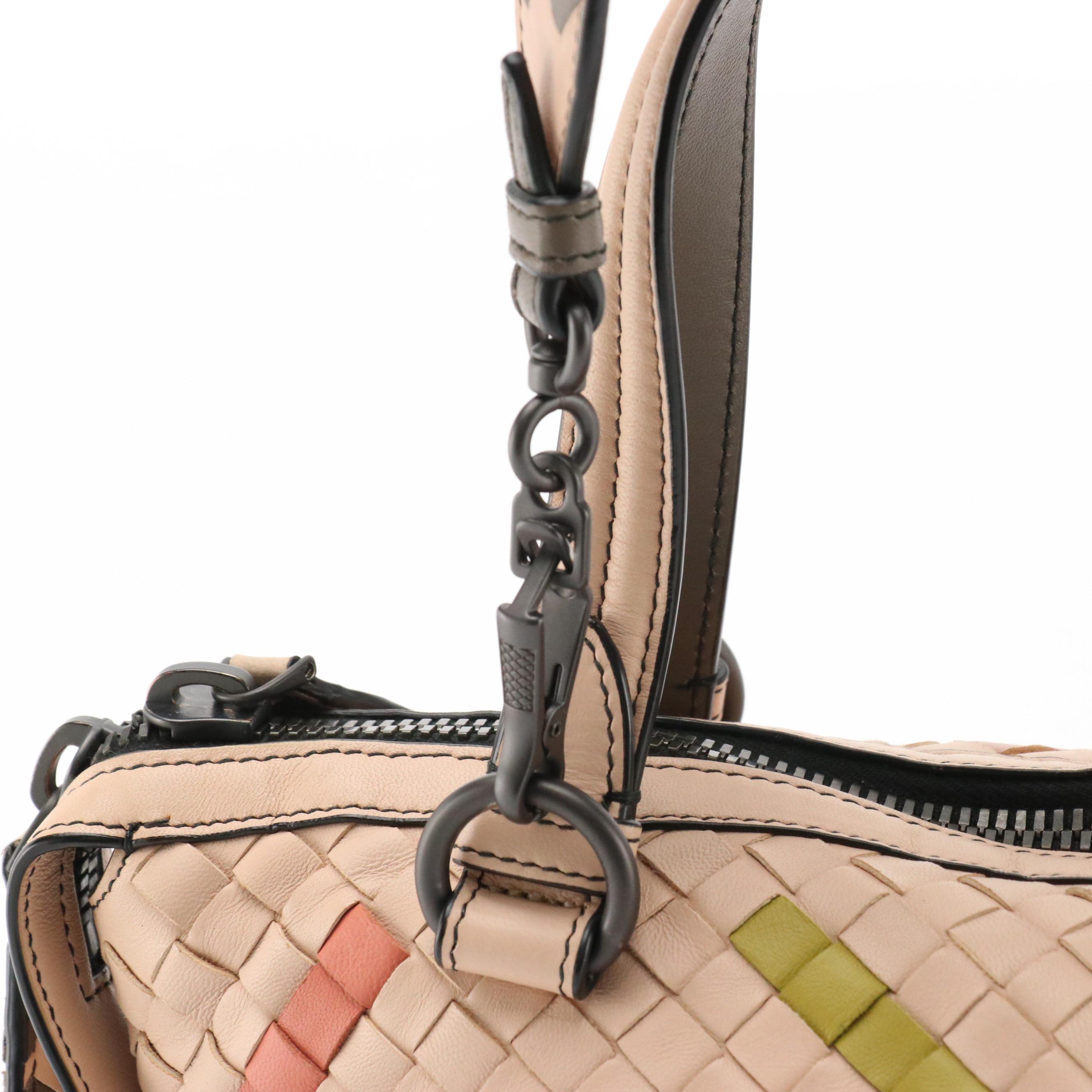 Bottega Veneta Abstract Tambura Two-Way Bag in Multicolor Intrecciato Leather