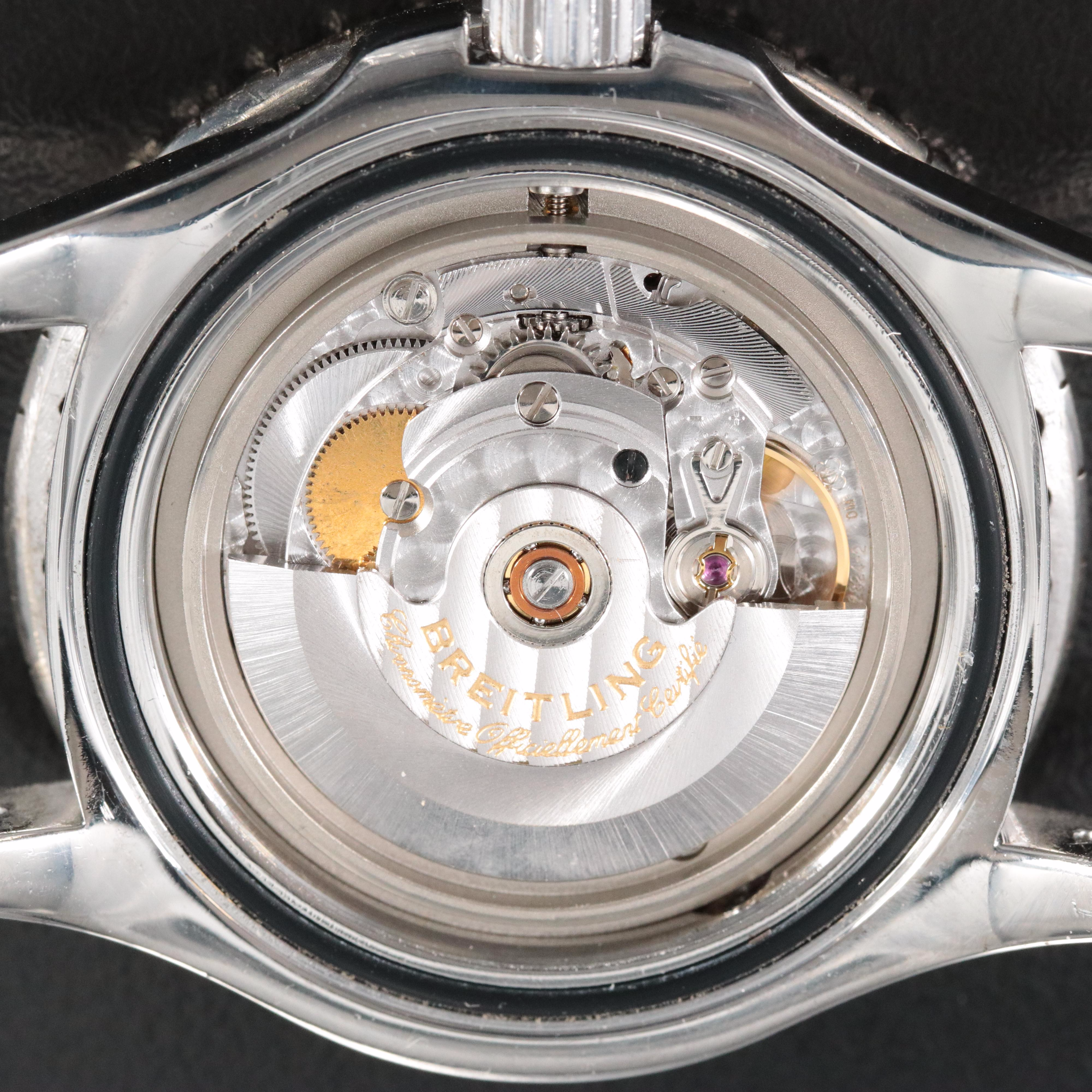 Breitling Superocean A17364 Custom 4.38CTW Diamond Bezel Steel Automatic Watch