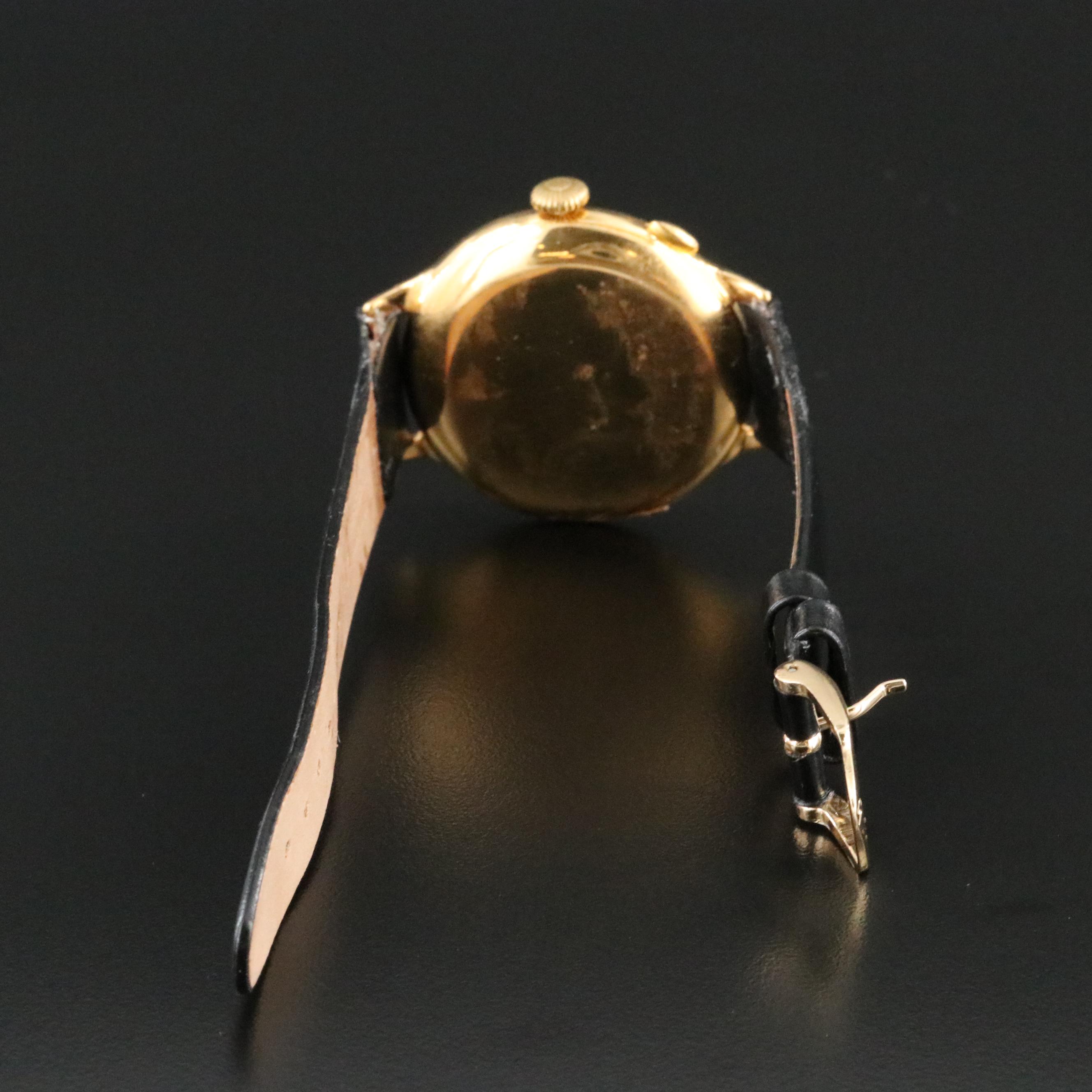 Vintage TH Picard Fils Chronograph 39mm Gold-Plated Manual-Wind Watch