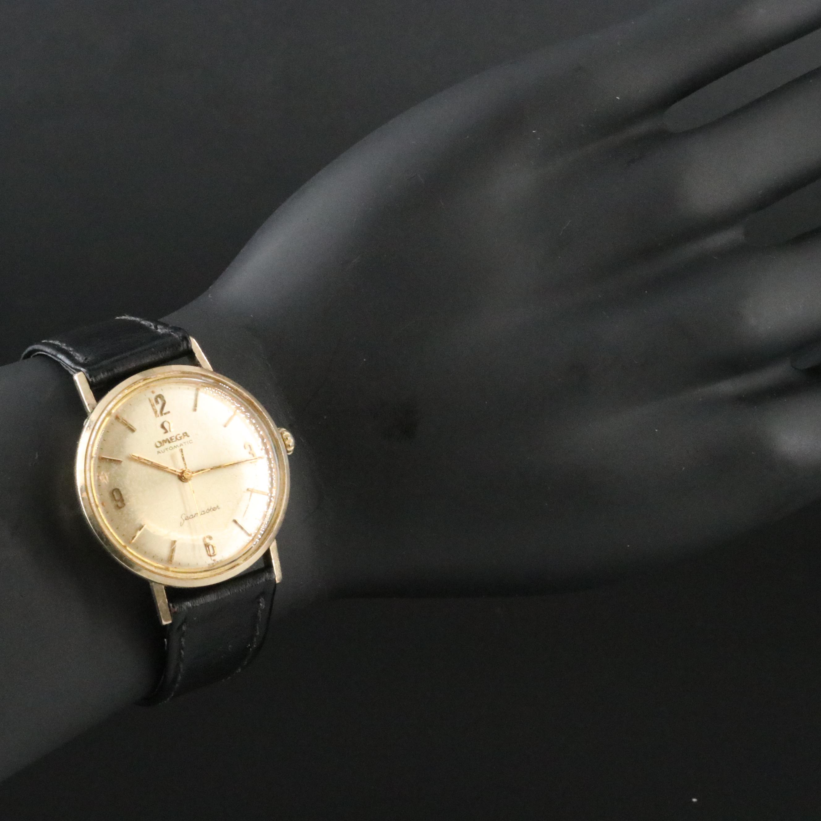 Vintage Omega Seamaster Champagne Dial 34mm Gold-Filled Automatic Watch