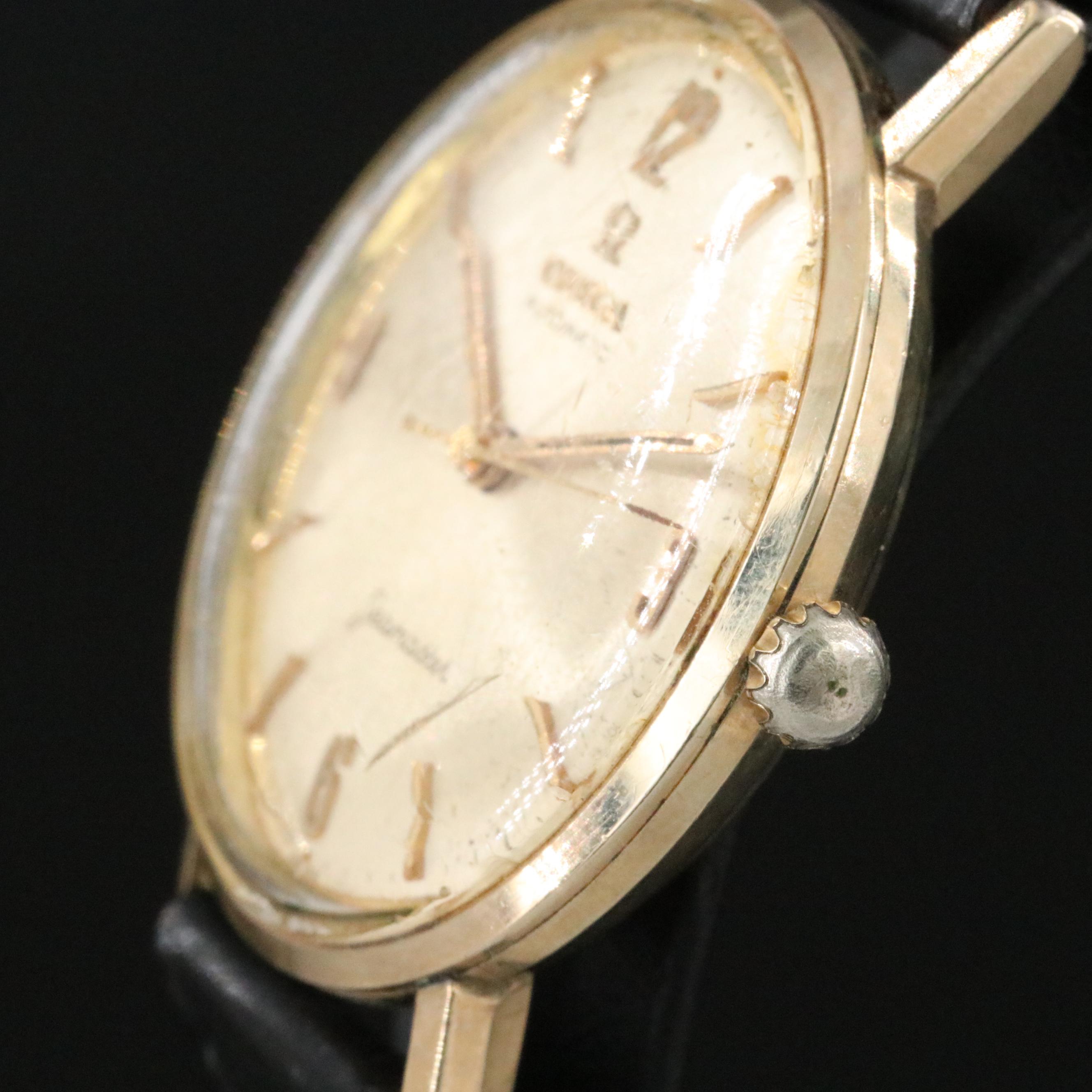 Vintage Omega Seamaster Champagne Dial 34mm Gold-Filled Automatic Watch