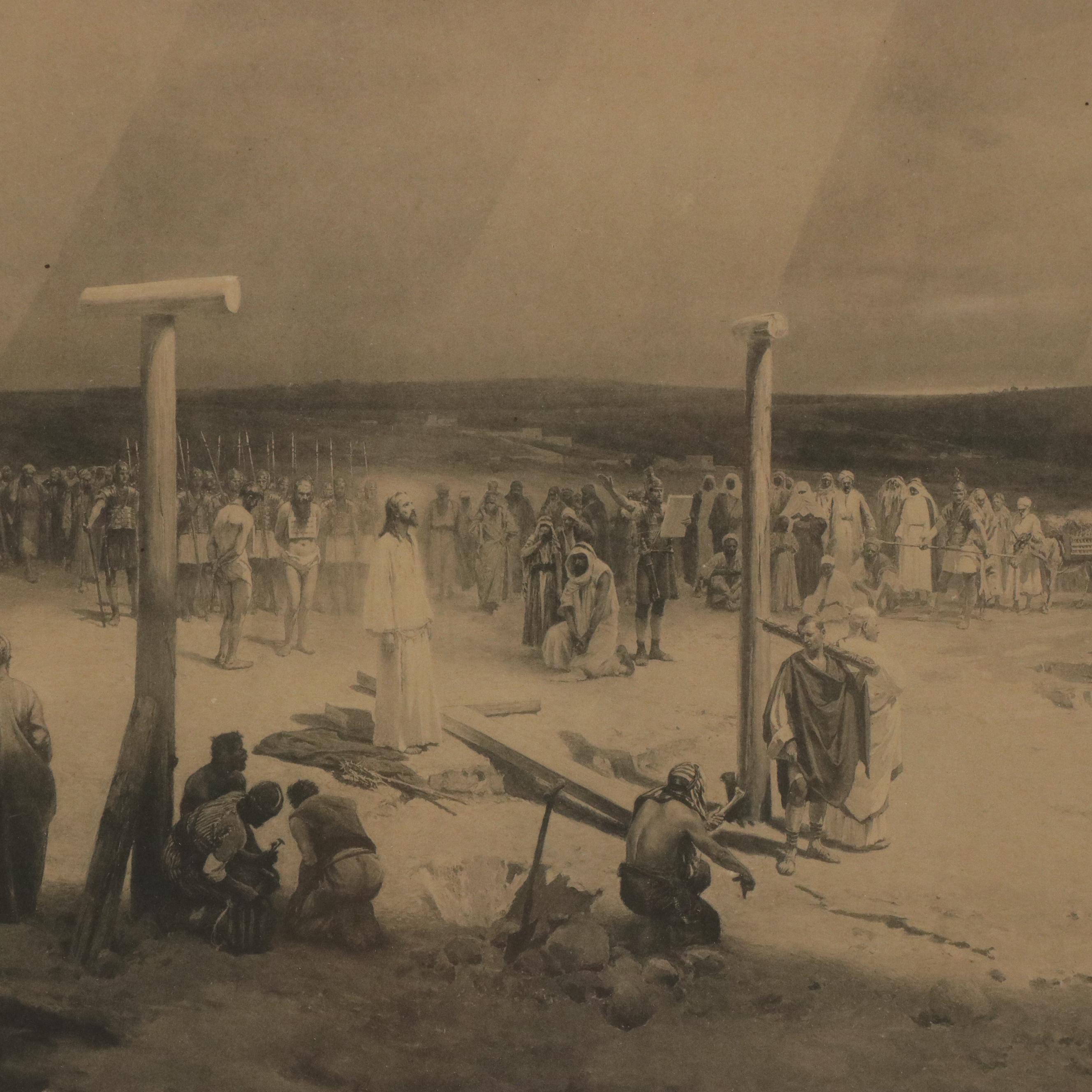 Photogravure After Jan Styka "Golgotha - The Crucifixion on Calvary," 1905