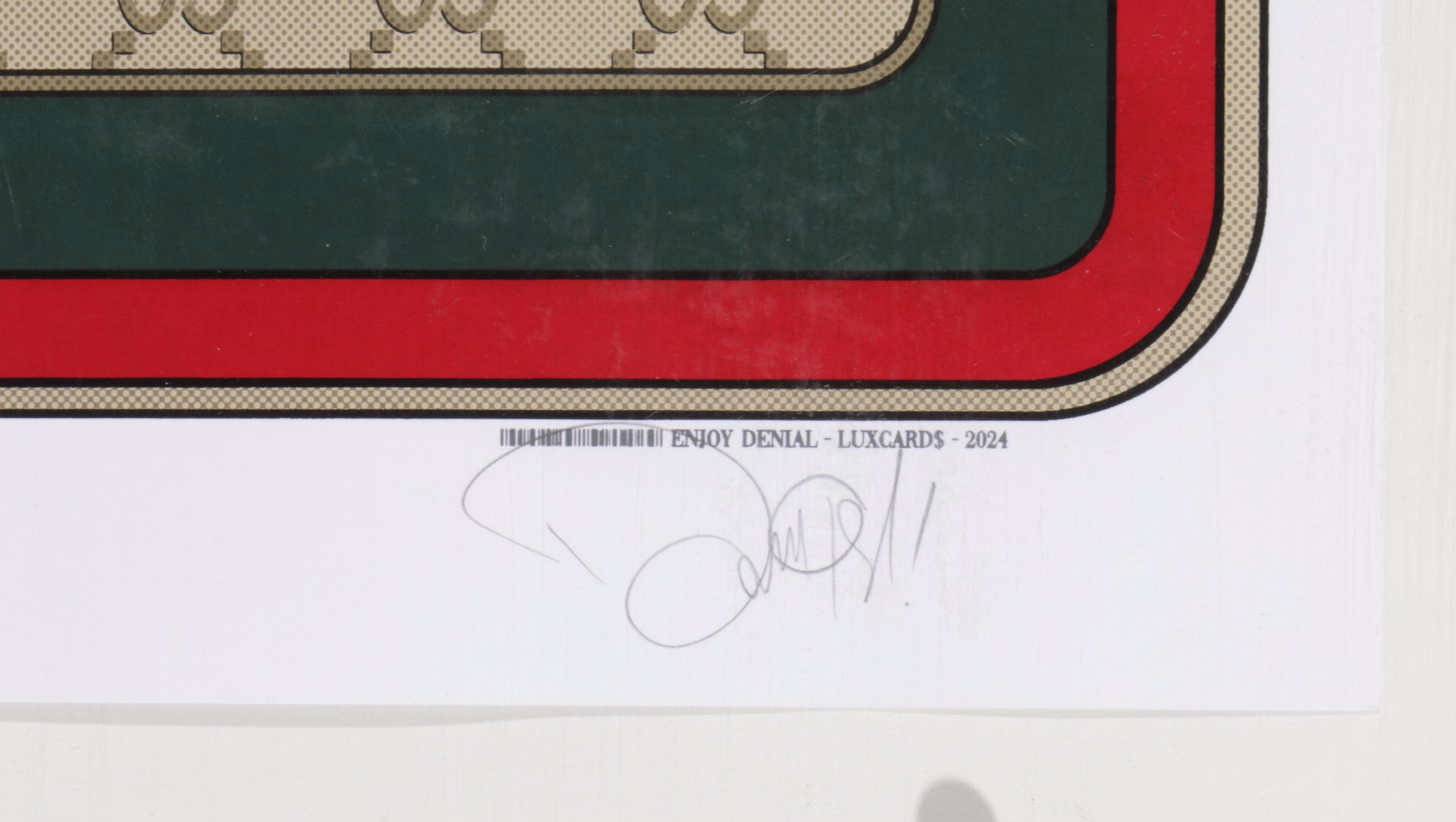 DENIAL x 1xRUN Screenprint "Luxury Credit Card: Gucci," 2024
