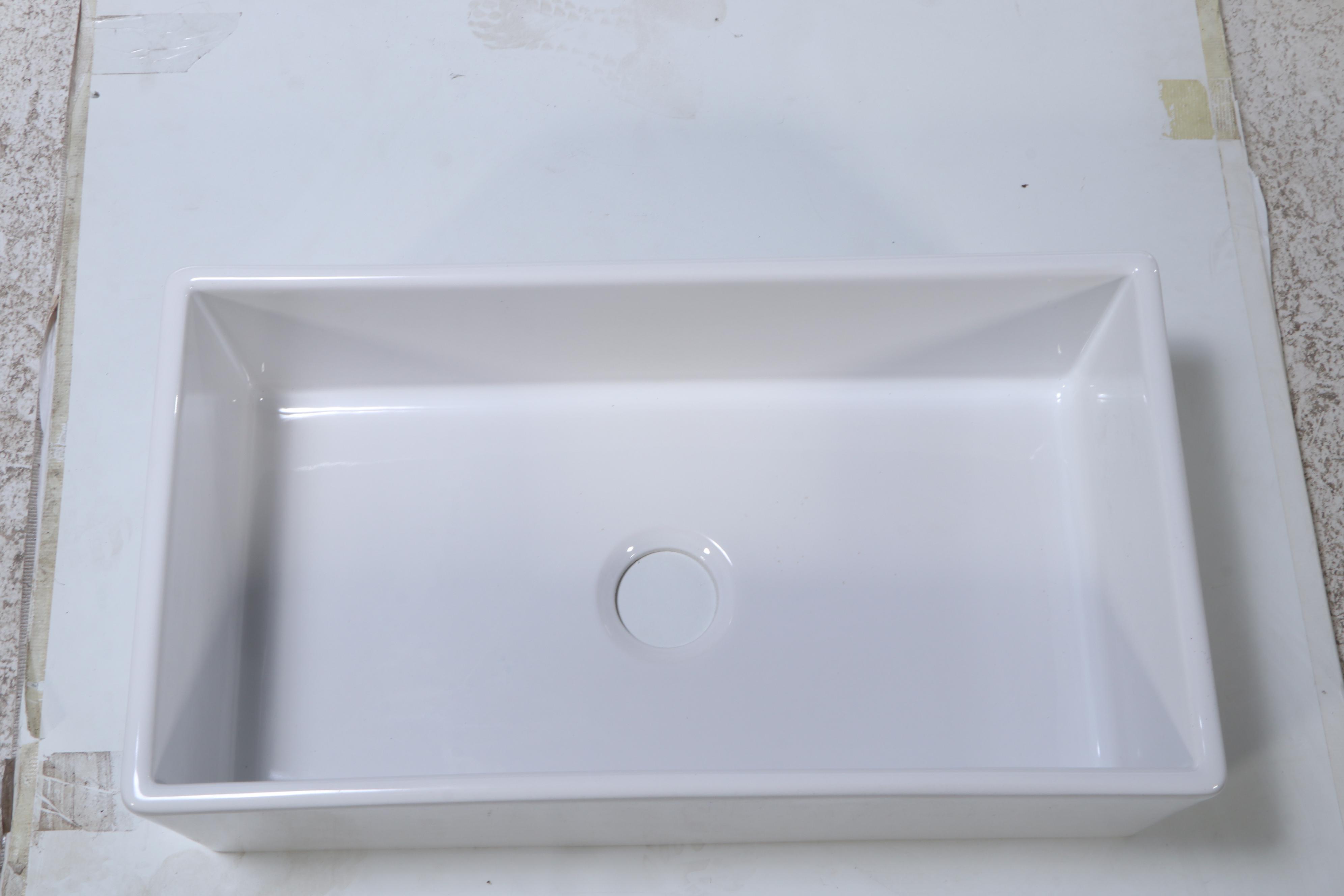 Fireclay 33" White Ceramic Farmhouse Sink