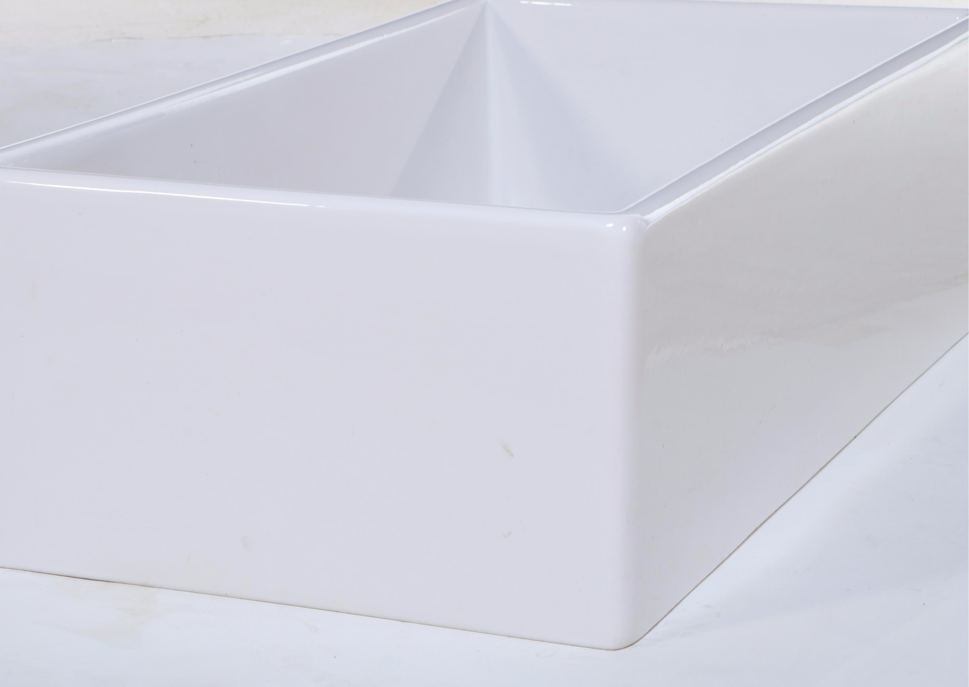 Fireclay 33" White Ceramic Farmhouse Sink