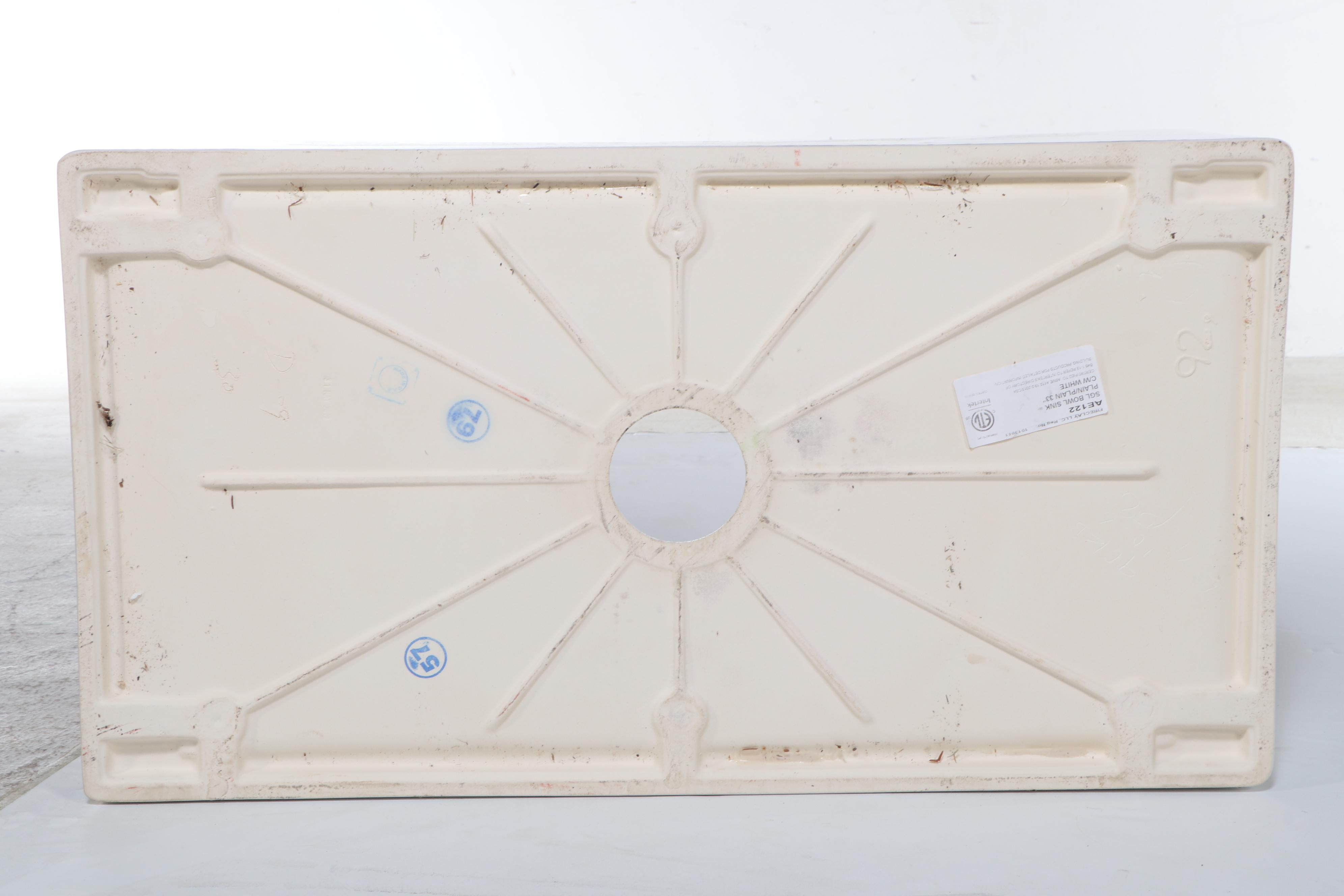 Fireclay 33" White Ceramic Farmhouse Sink