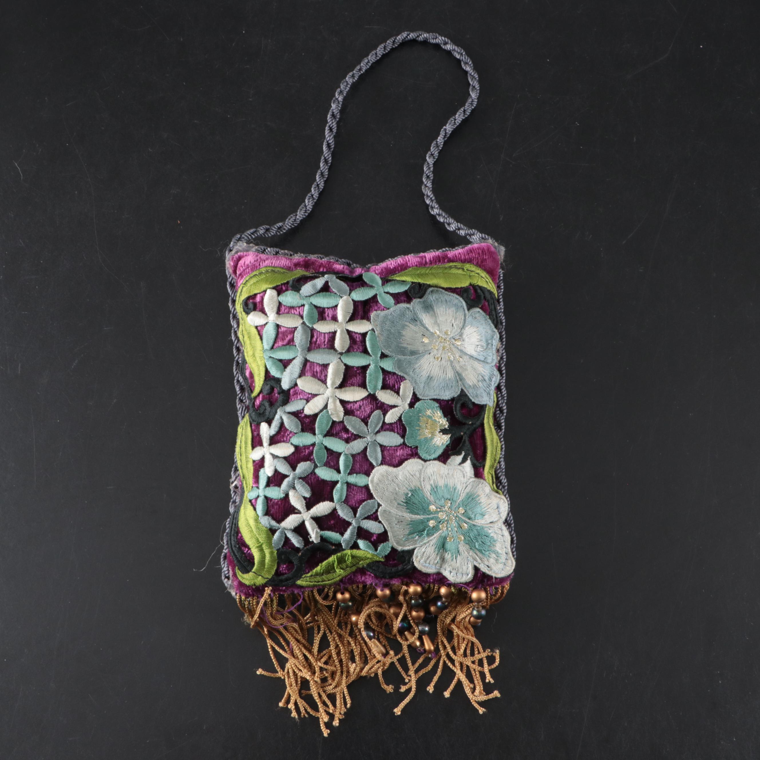 Victorian Style Pillow Pin Cushion with Mirrored Plateau and Other Decor