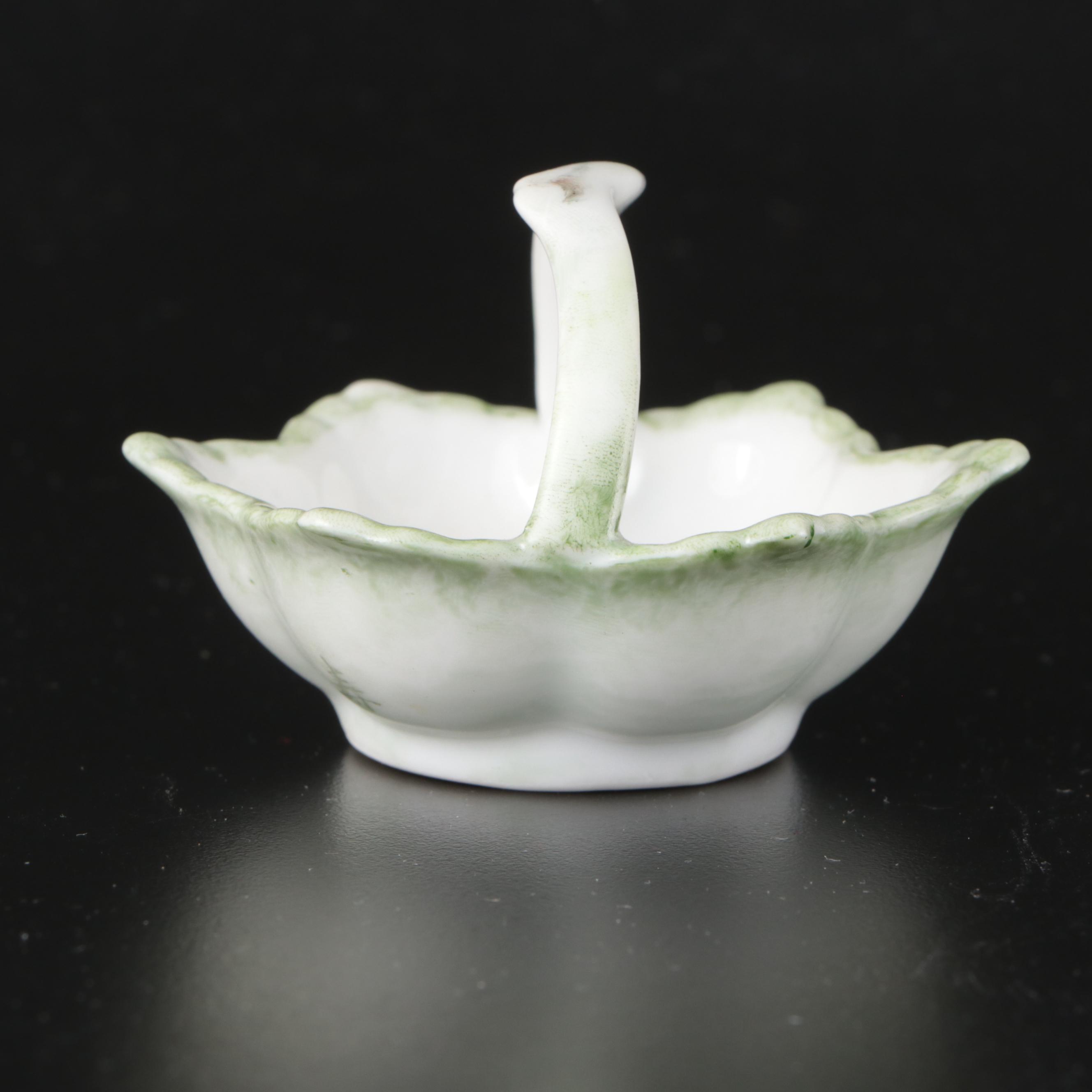 Victorian Style Pillow Pin Cushion with Mirrored Plateau and Other Decor