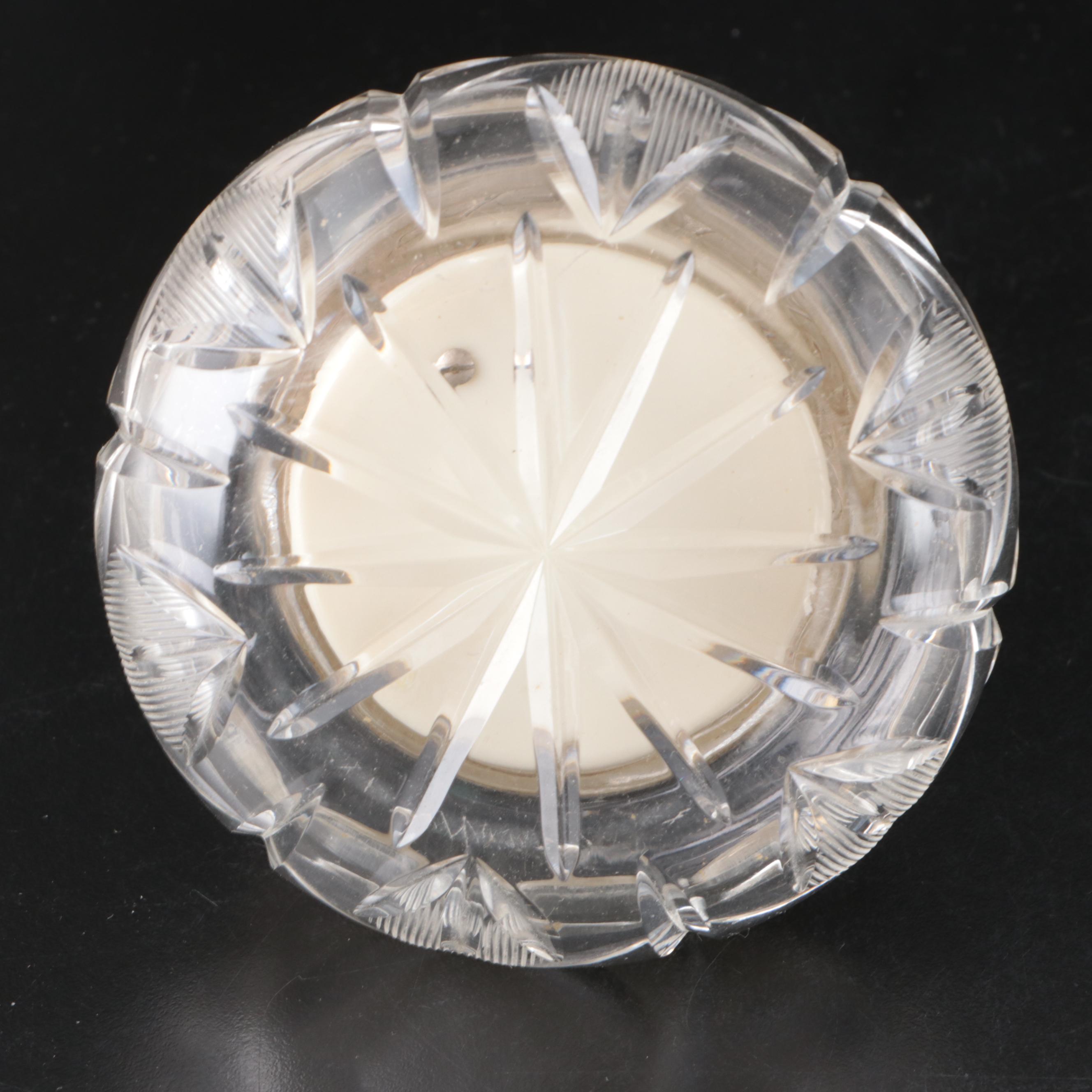 Victorian Style Pillow Pin Cushion with Mirrored Plateau and Other Decor