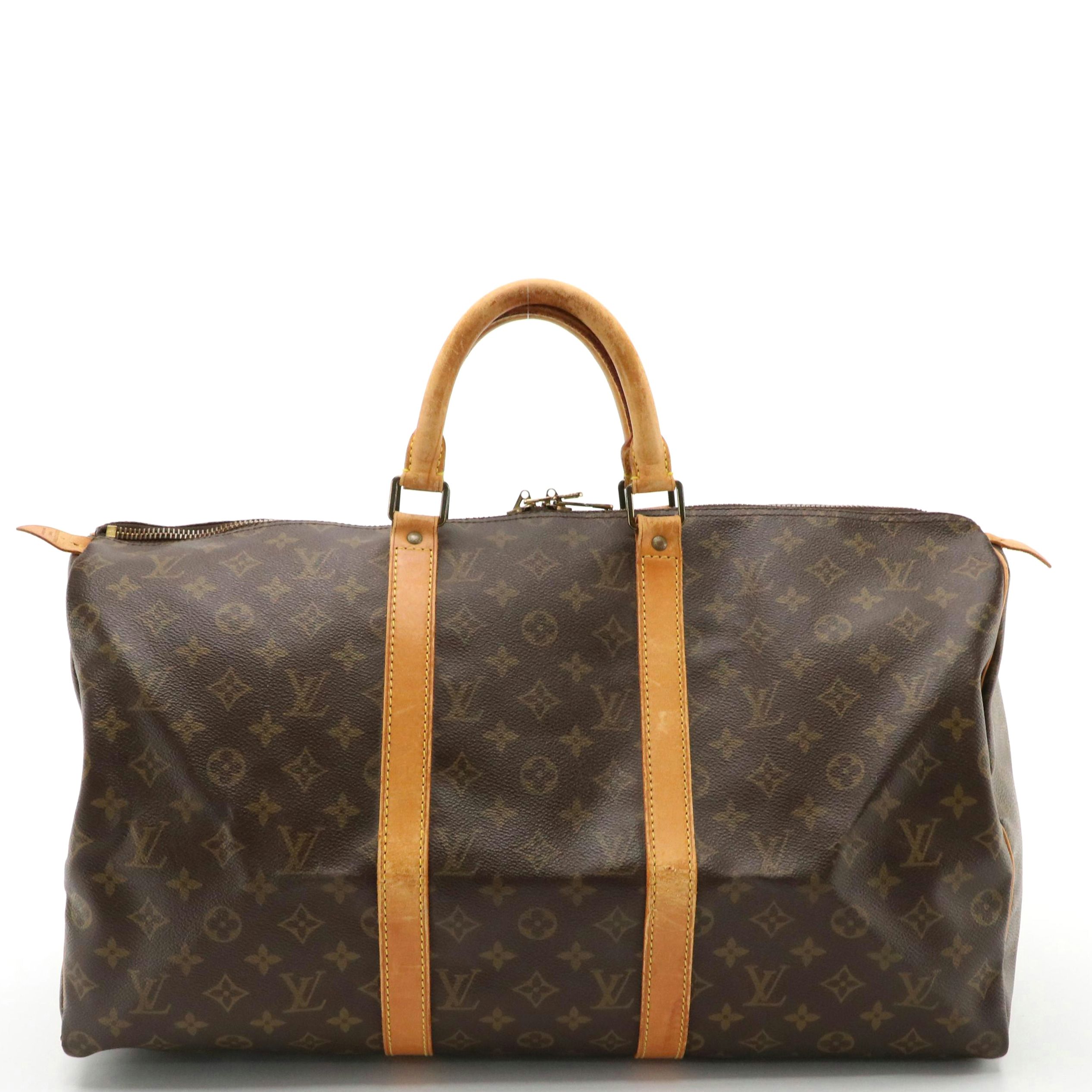 Louis Vuitton Keepall 50 in Monogram Canvas and Leather