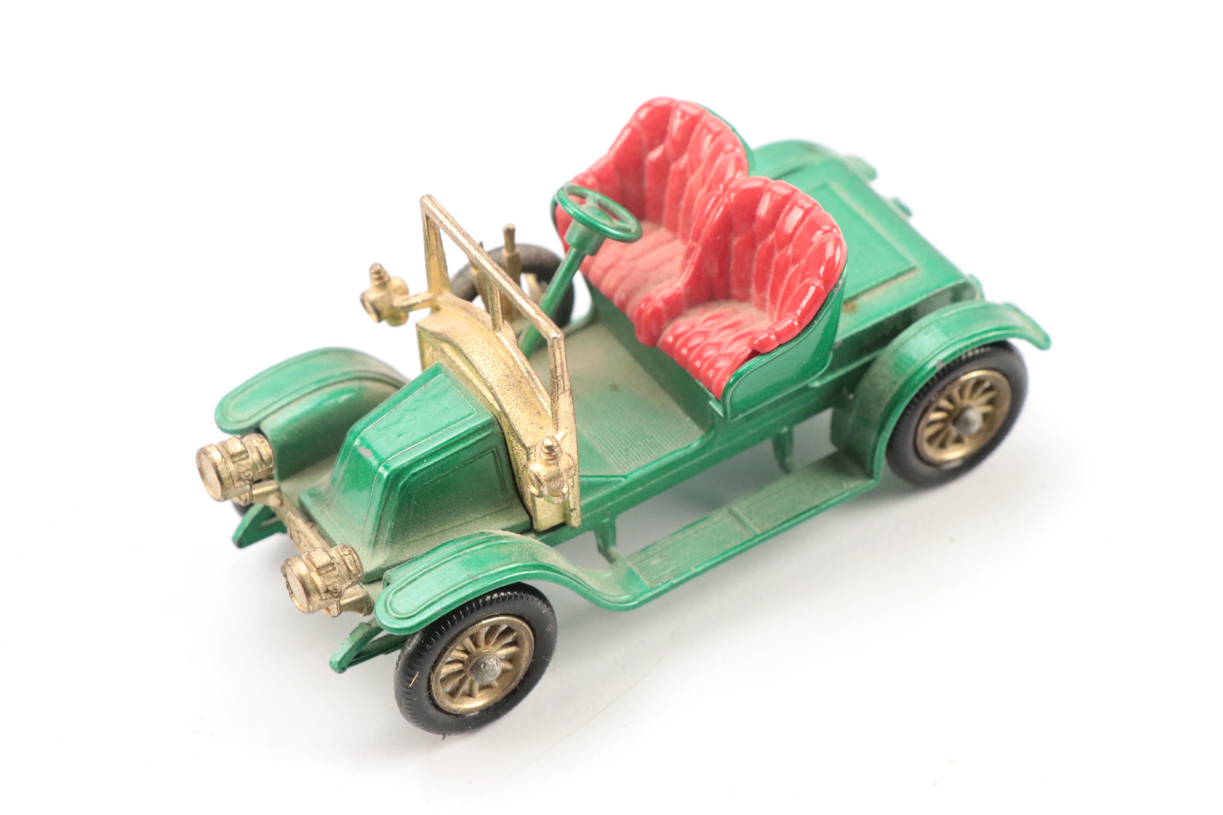 Lesney Matchbox Toy Cars and Carrying Case, Mid to Late 20th Century