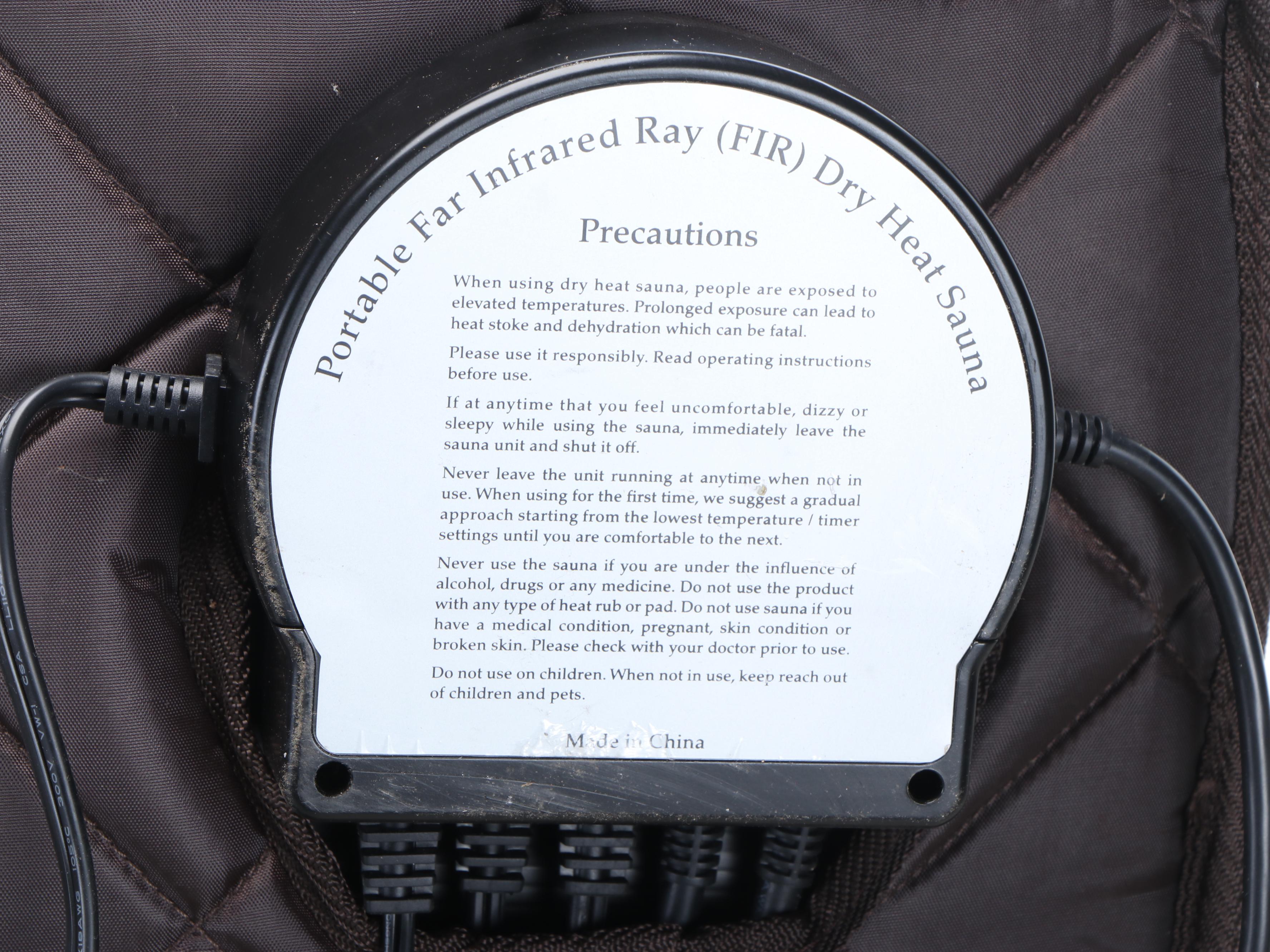 Portable Intelligent Dry Heat Sauna Box SA6315 with Far Infrared Ray