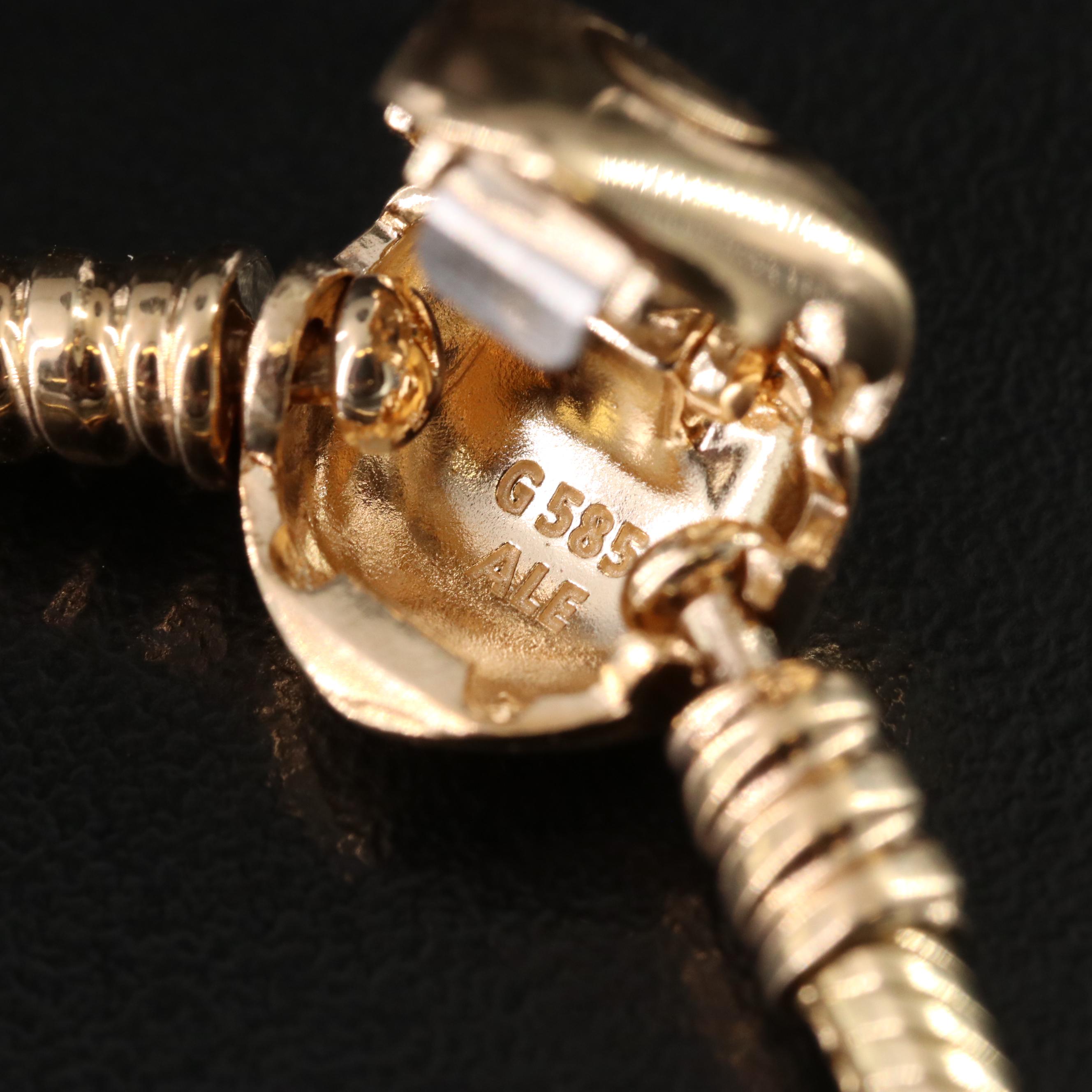 Pandora Moments Heart Clasp Snake Chain Bracelets