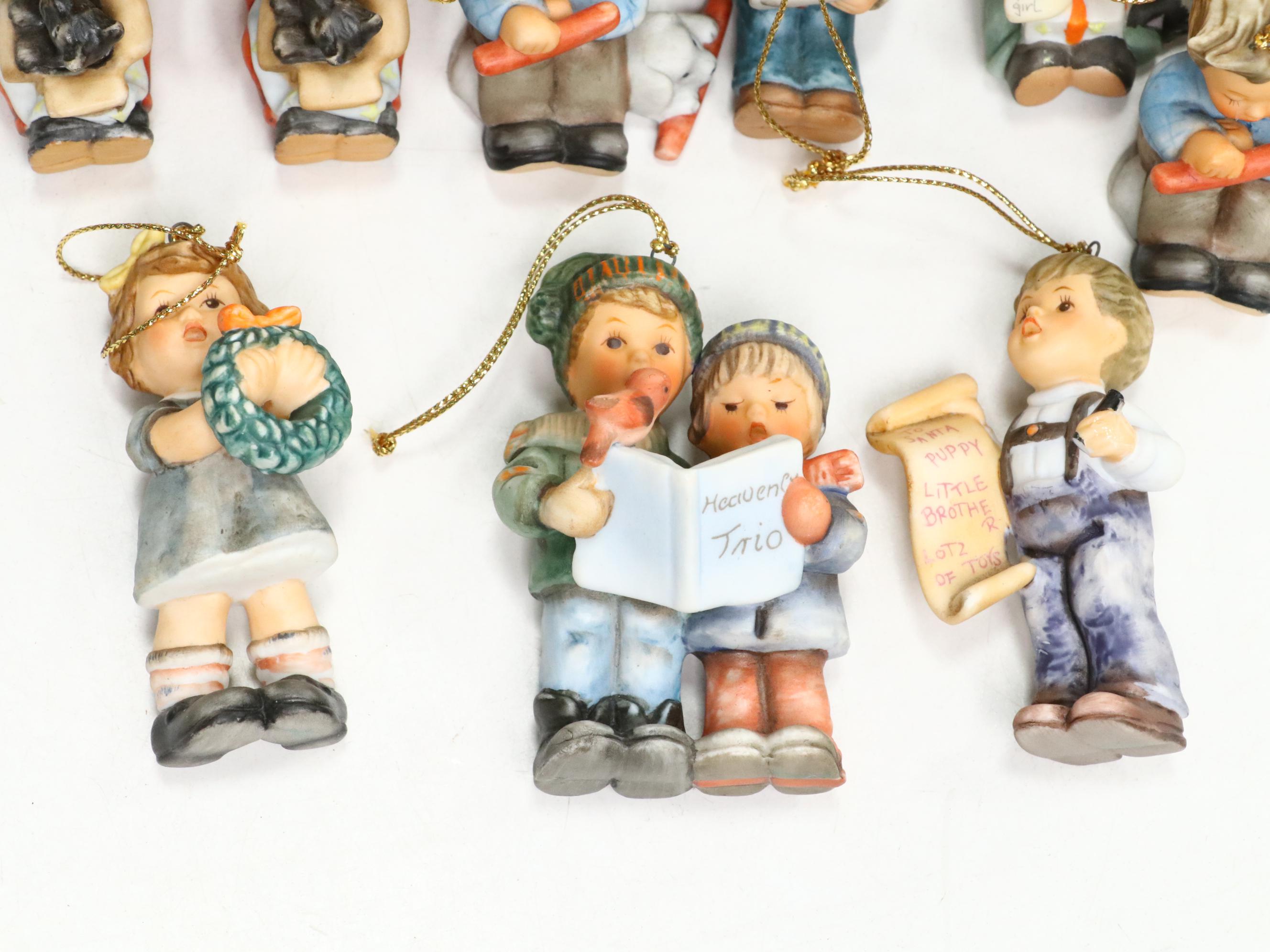 Goebel "Kiss Me," "Playmates," and More Porcelain Hummel Figurines and Ornaments