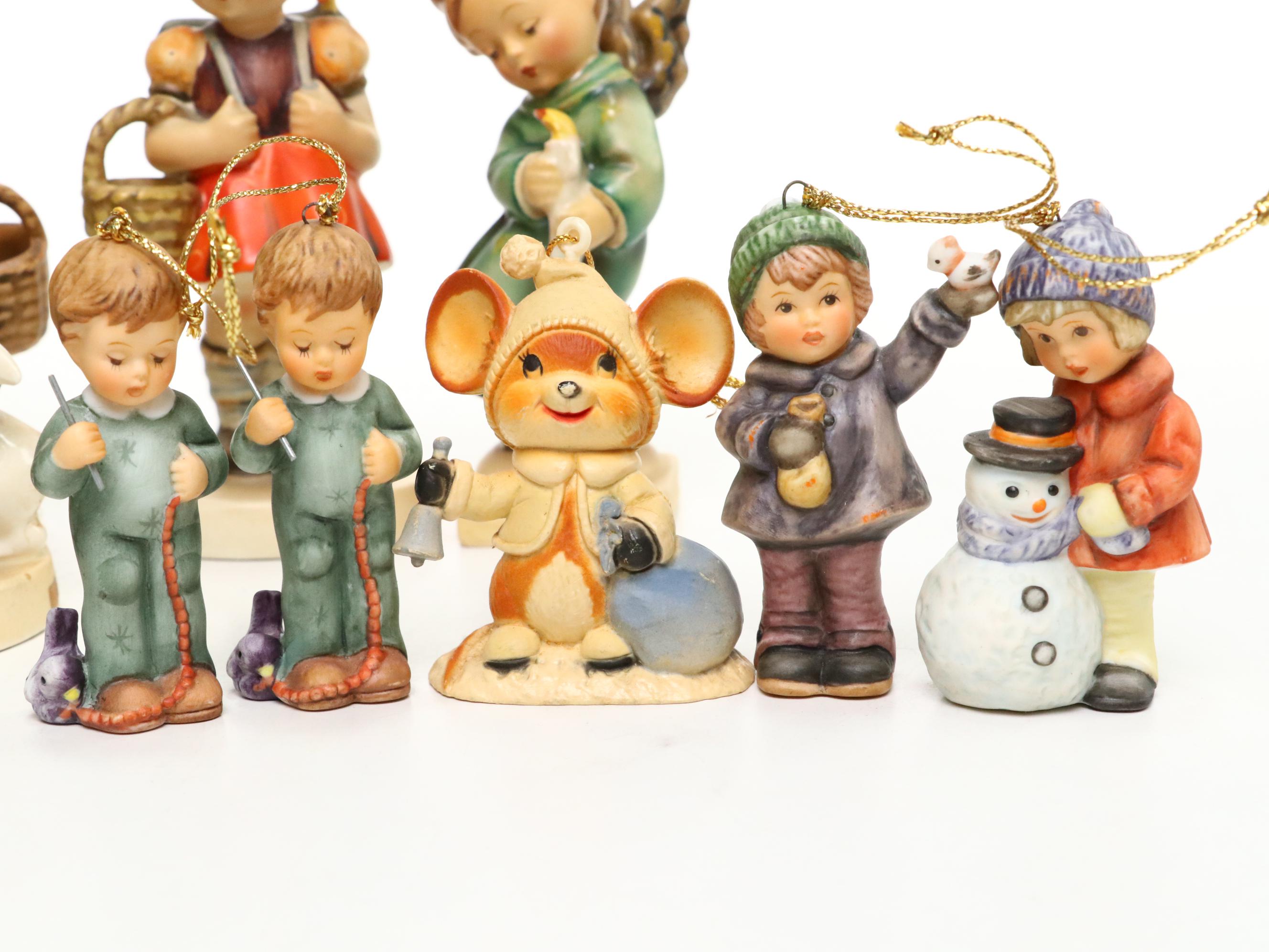 Goebel "Kiss Me," "Playmates," and More Porcelain Hummel Figurines and Ornaments