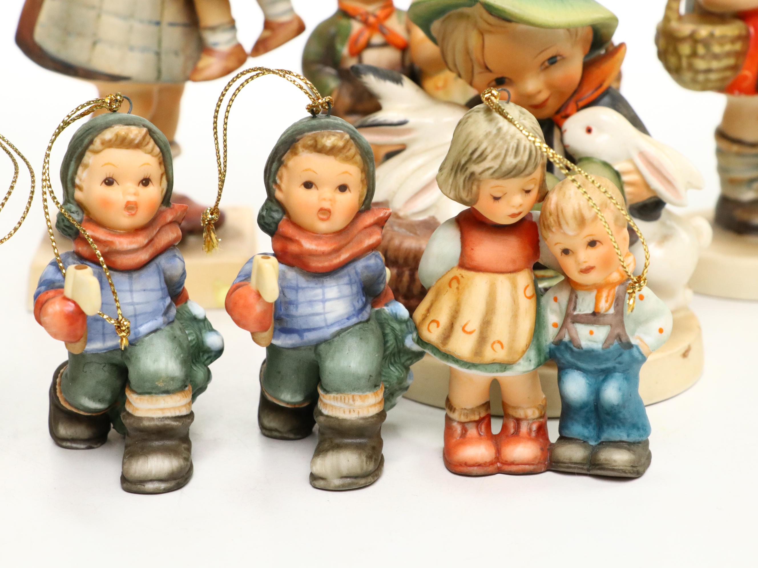 Goebel "Kiss Me," "Playmates," and More Porcelain Hummel Figurines and Ornaments