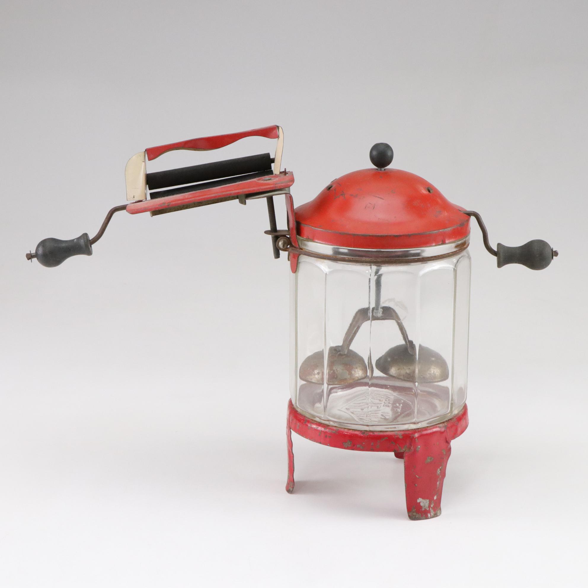 Berwin "Superior" Typewriter, Wolverine Washing Machine, and Durable 3-Coin Bank