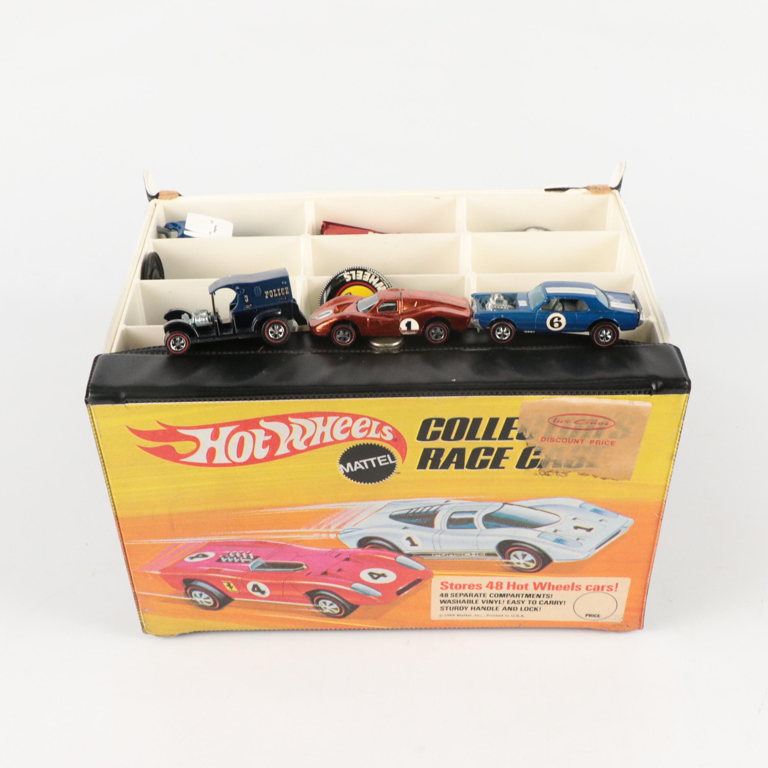 Mattel Hot Wheels Toy Cars with Badges, Case and Price Guide Book